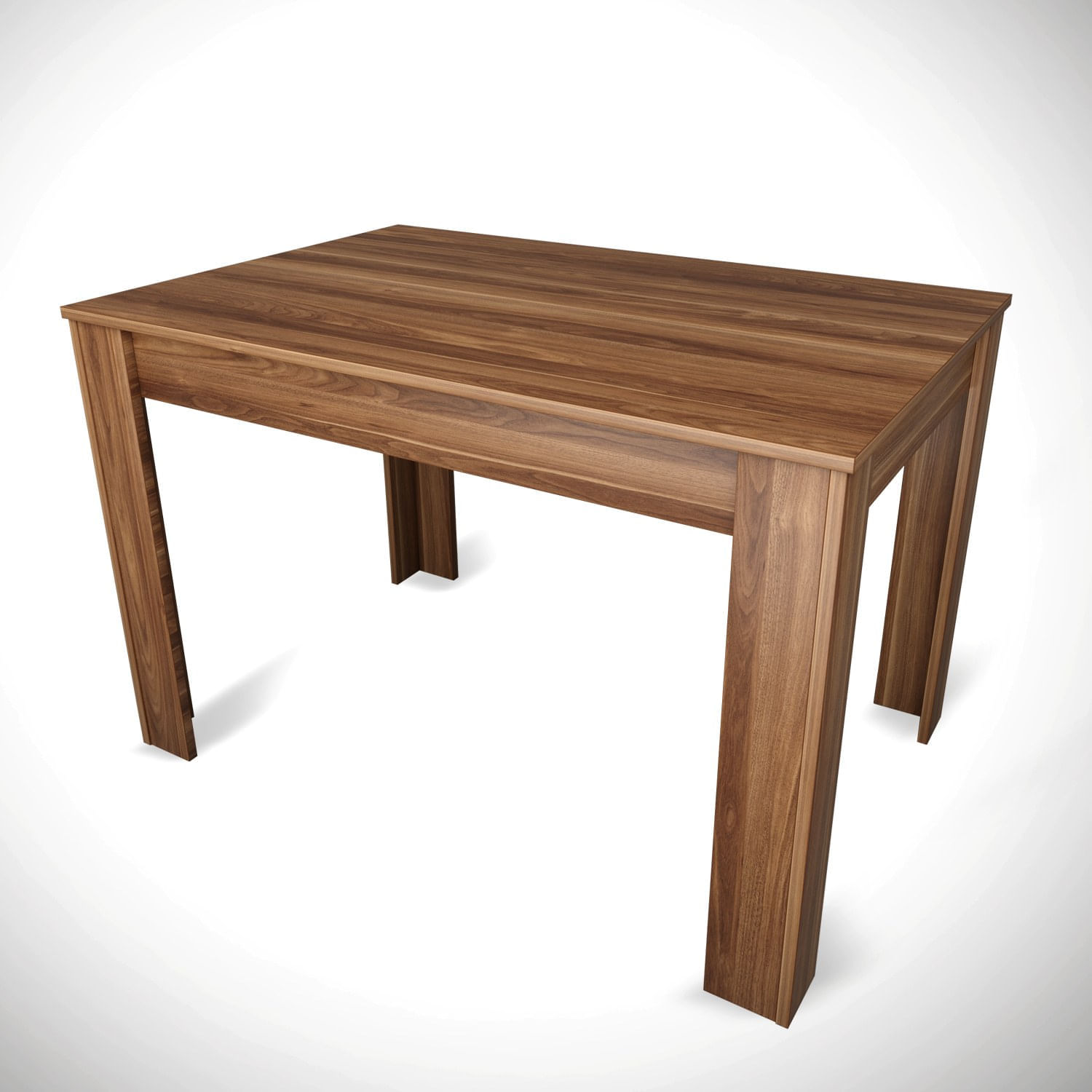 Masa de dining, Hanah Home, panou de particule melaminat, nuc, 120x80x78 cm