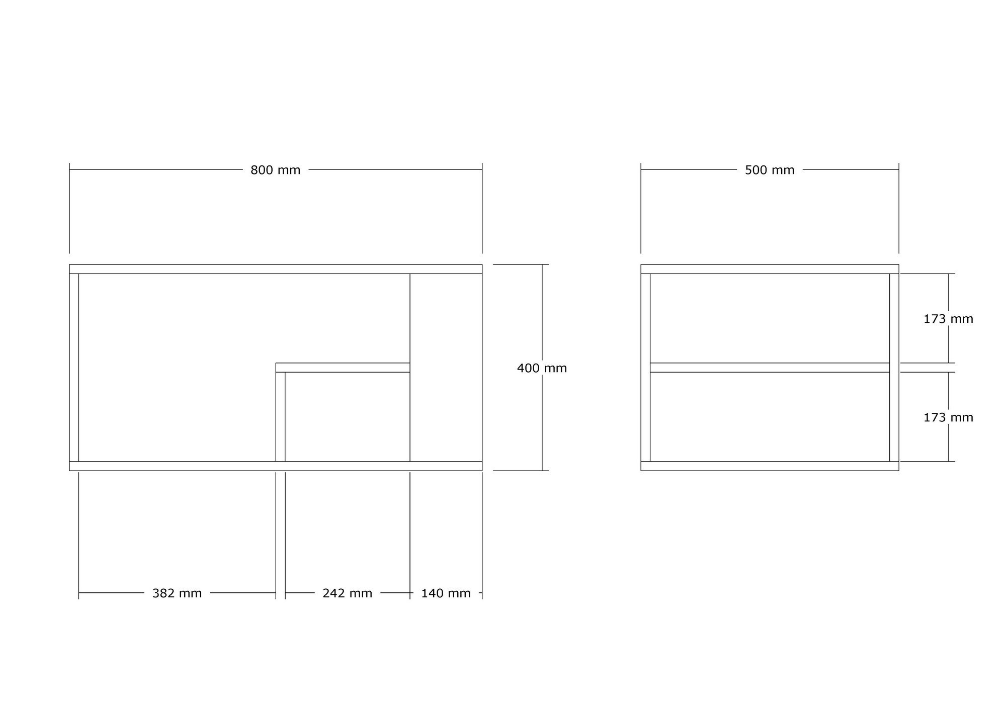 Masuta de cafea, Hanah Home, pal melaminat, travertin, 80x40x50 cm — imaginea 4