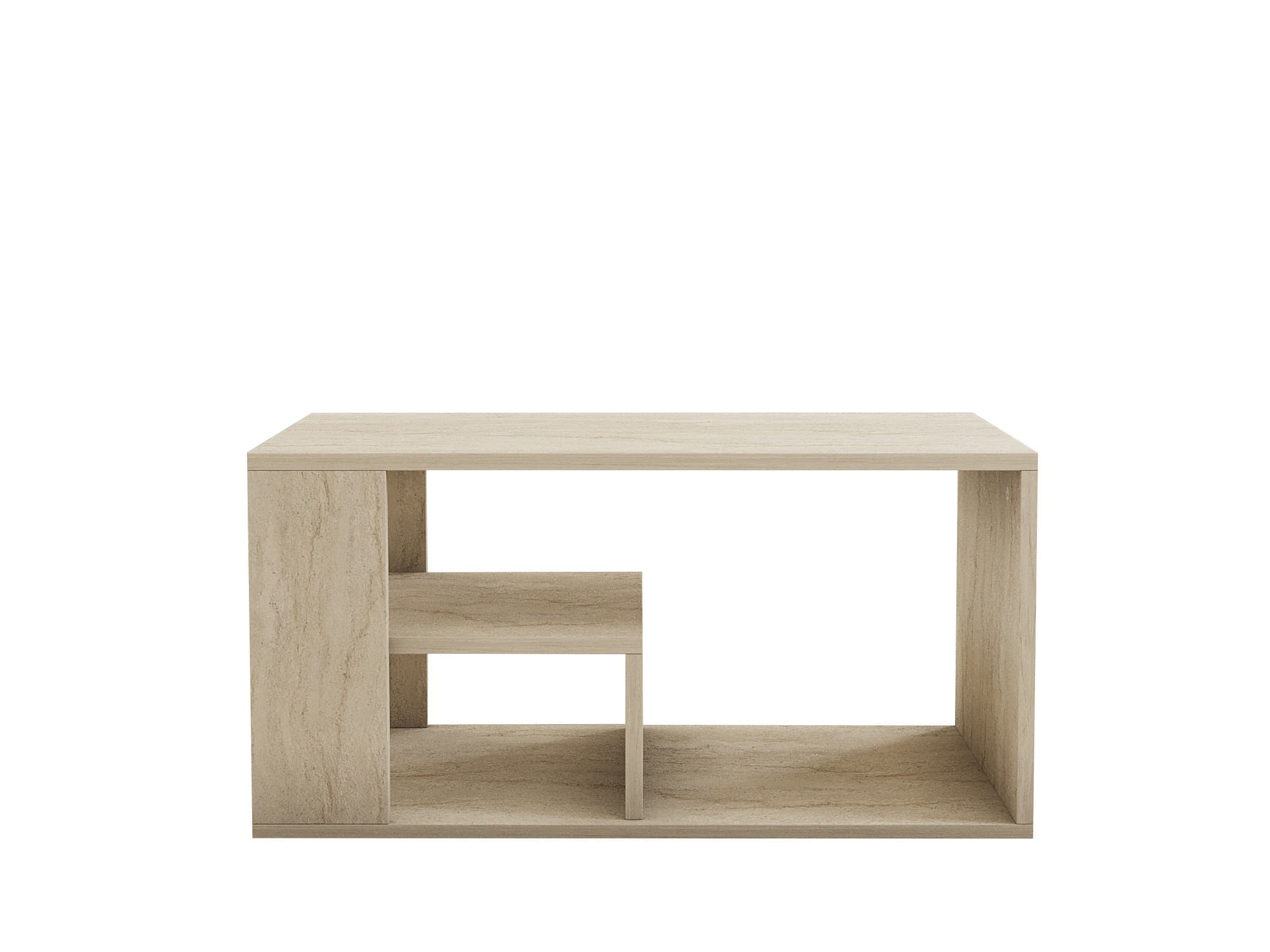 Masuta de cafea, Hanah Home, pal melaminat, travertin, 80x40x50 cm — imaginea 5