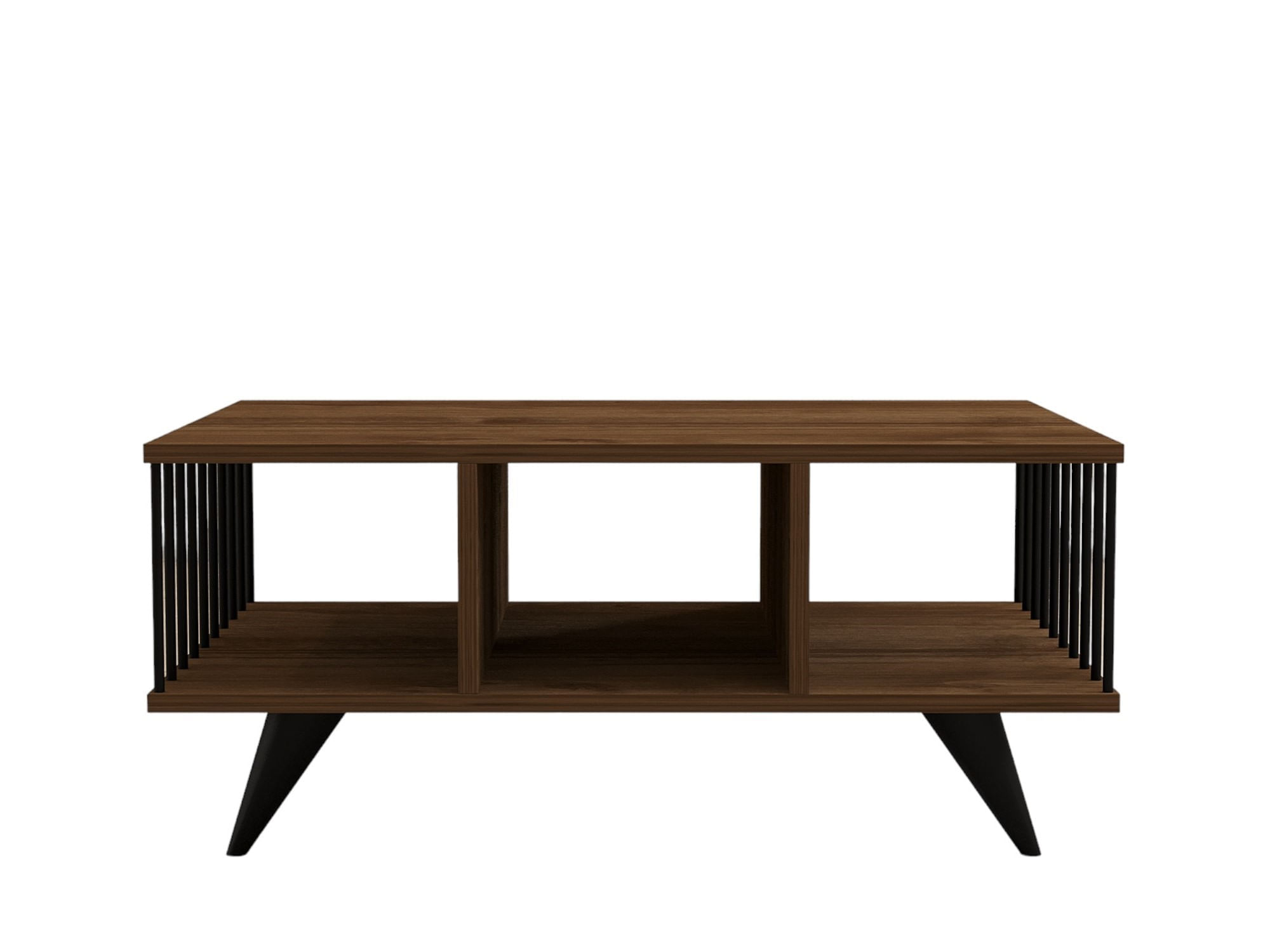 Masuta de cafea, Hanah Home, pal melaminat, nuc, 90x60x40 cm