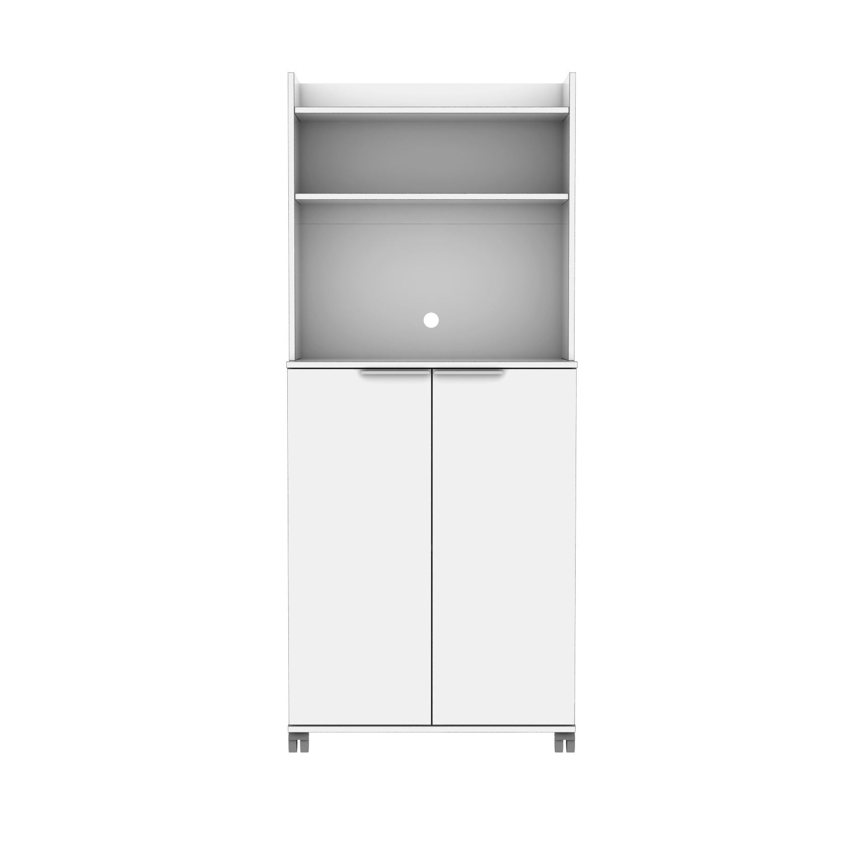Dulap multifunctional, Hanah Home, panou aglomerat melaminat, alb, 73x36x172 cm — imaginea 7