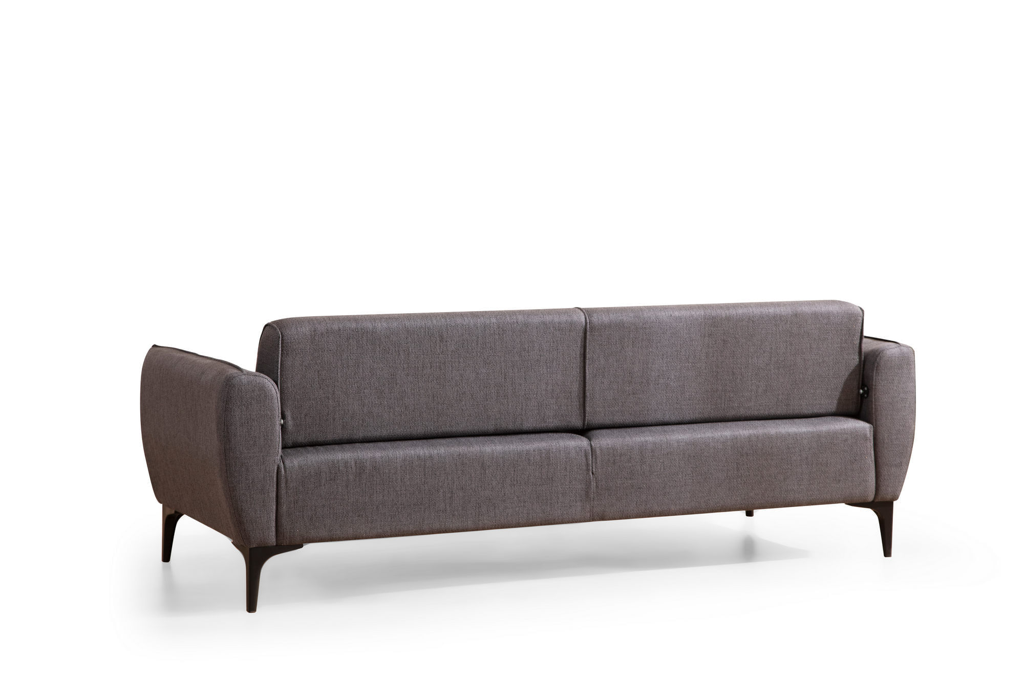 Canapea 3 locuri, Atelier Del Sofa, lemn fag si pal, gri inchis, 220x95x67 cm — imaginea 3