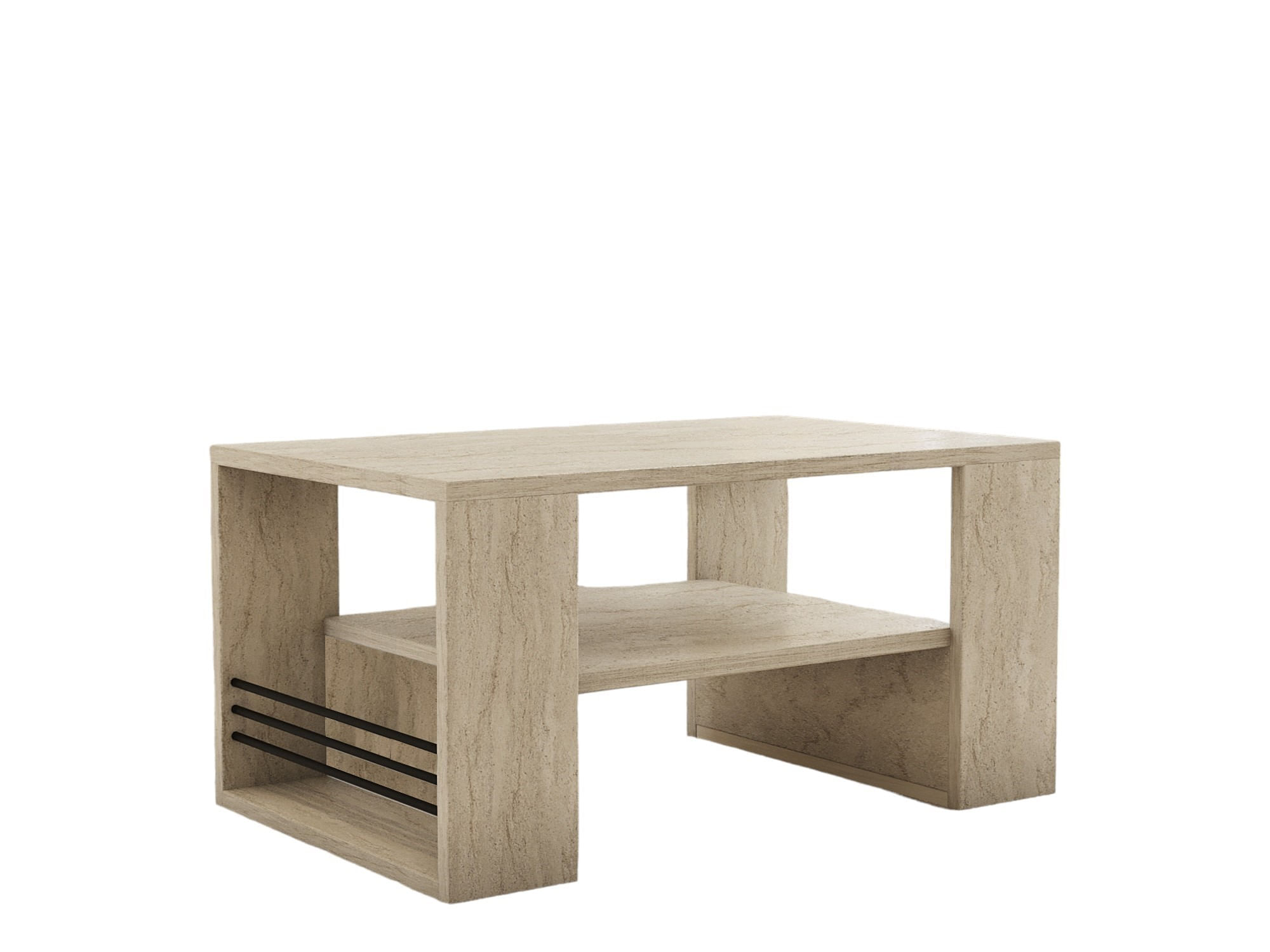 Masuta de cafea, Hanah Home, pal melaminat, travertin, 80x50x40 cm