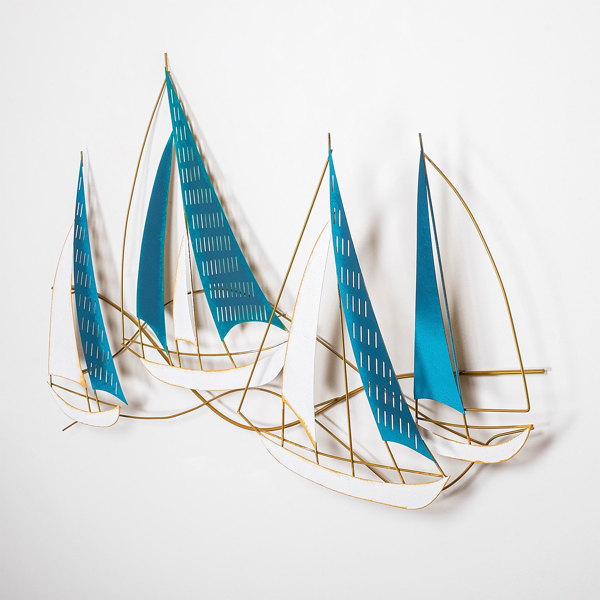 Accesoriu decorativ de perete, Wallxpert, metal, multicolor, 126x70 cm