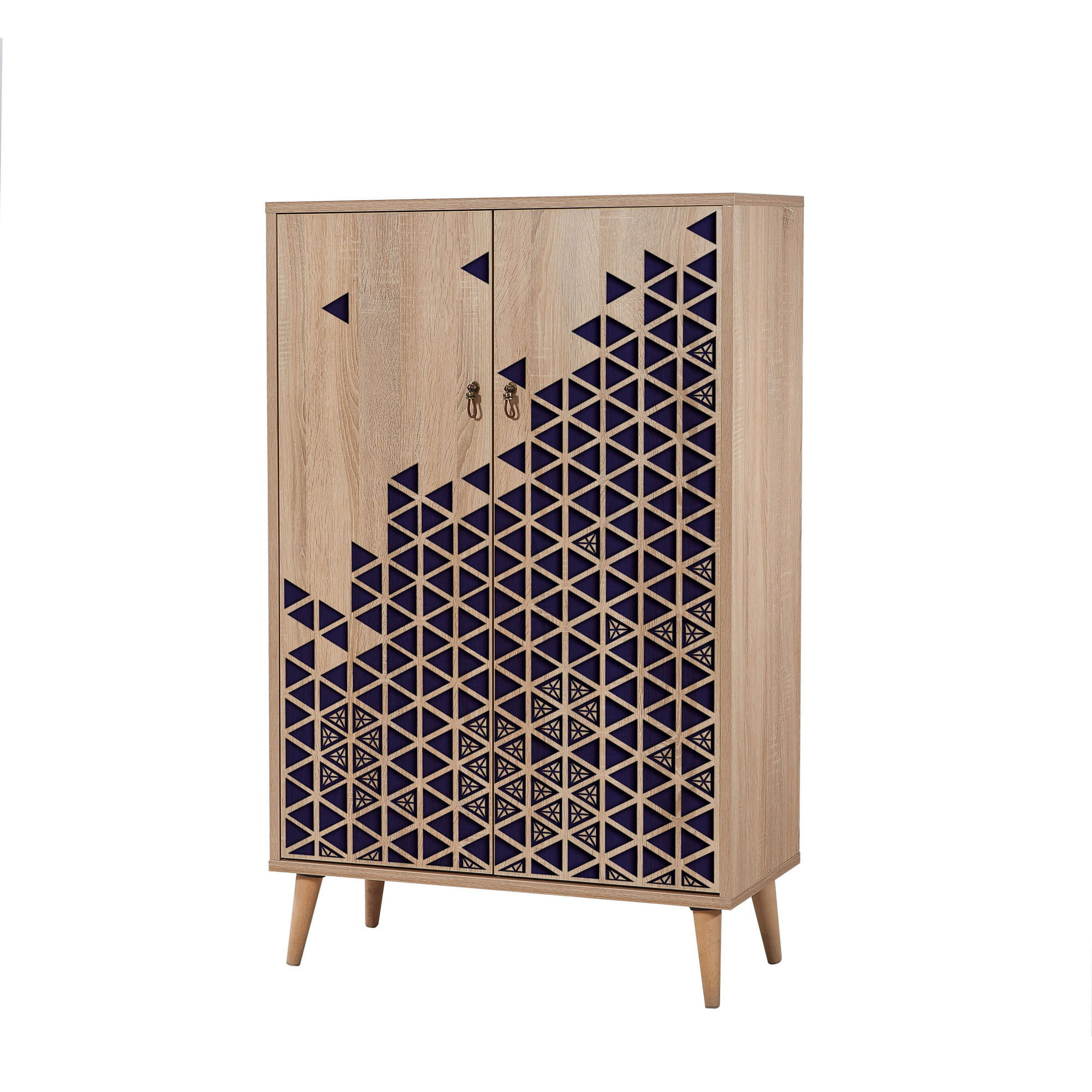 Dulap multifunctional, Hanah Home, PAL melaminat, stejar sonoma, 80x36x127 cm, 869VEL3976 — imaginea 6
