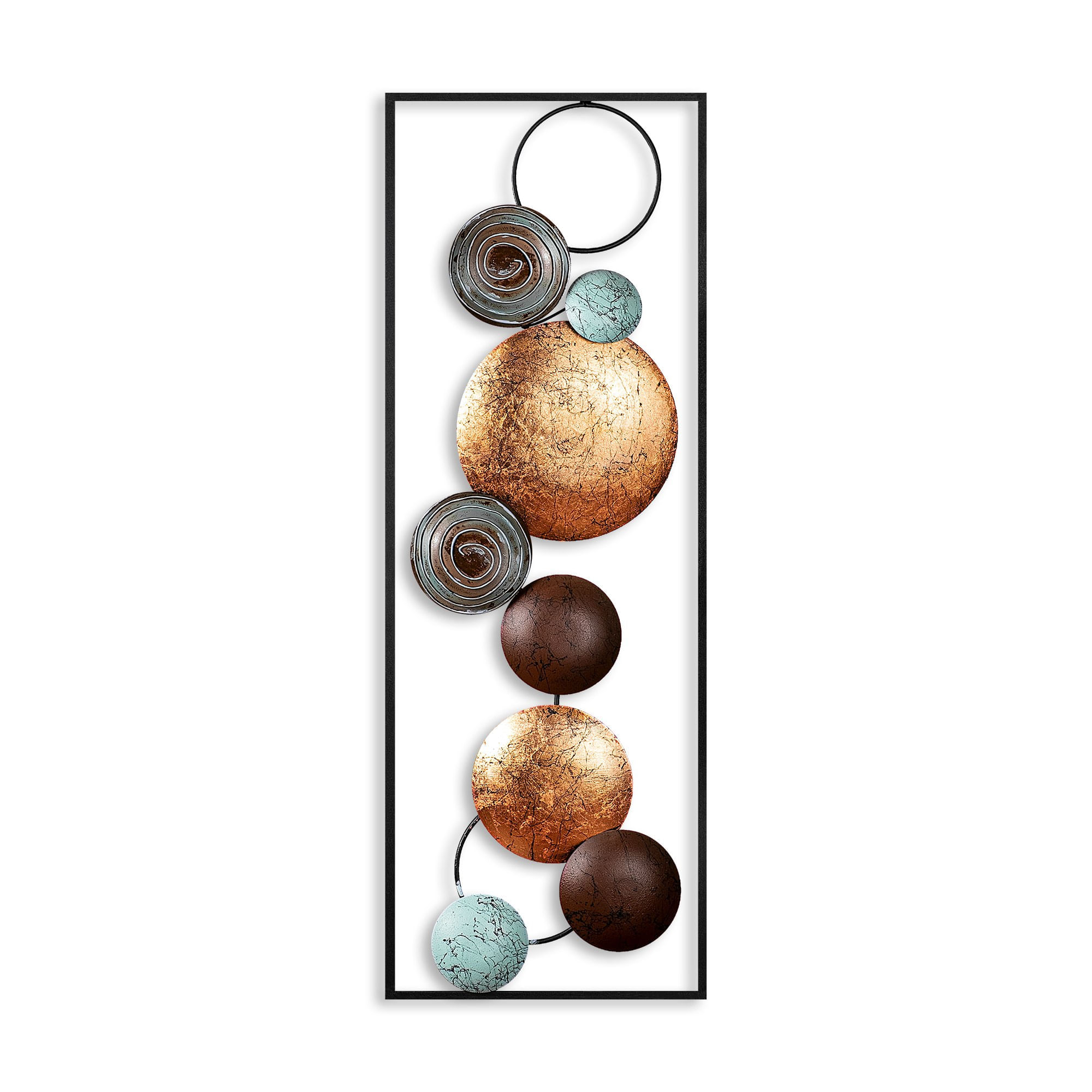 Accesoriu decorativ de perete, Wallxpert, metal, multicolor, 32x90x4 cm, 891TNL2404