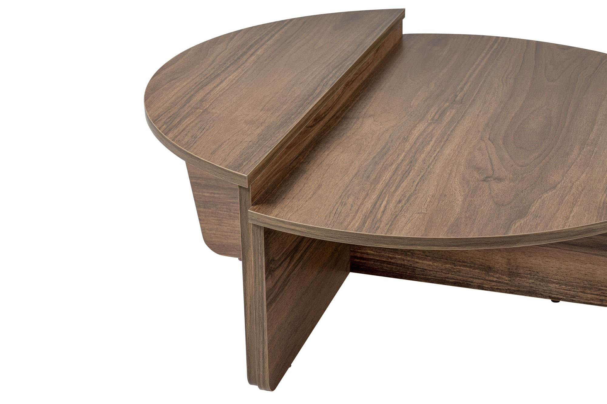 Masuta de cafea, Hanah Home, pal melaminat, nuc, 90x60x30 cm, 241NRD1218 — imaginea 3