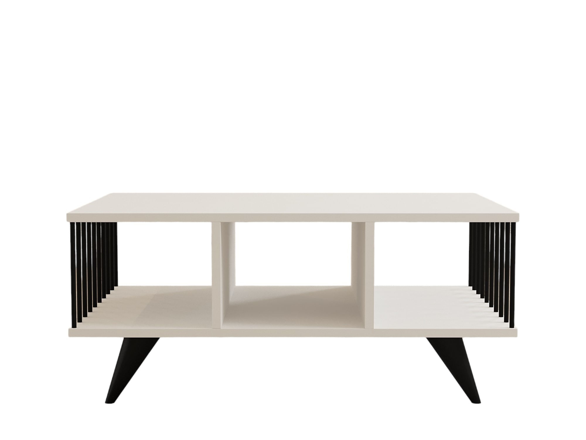 Masuta de cafea, Hanah Home, pal melaminat, alb, 90x60x40 cm — imaginea 2