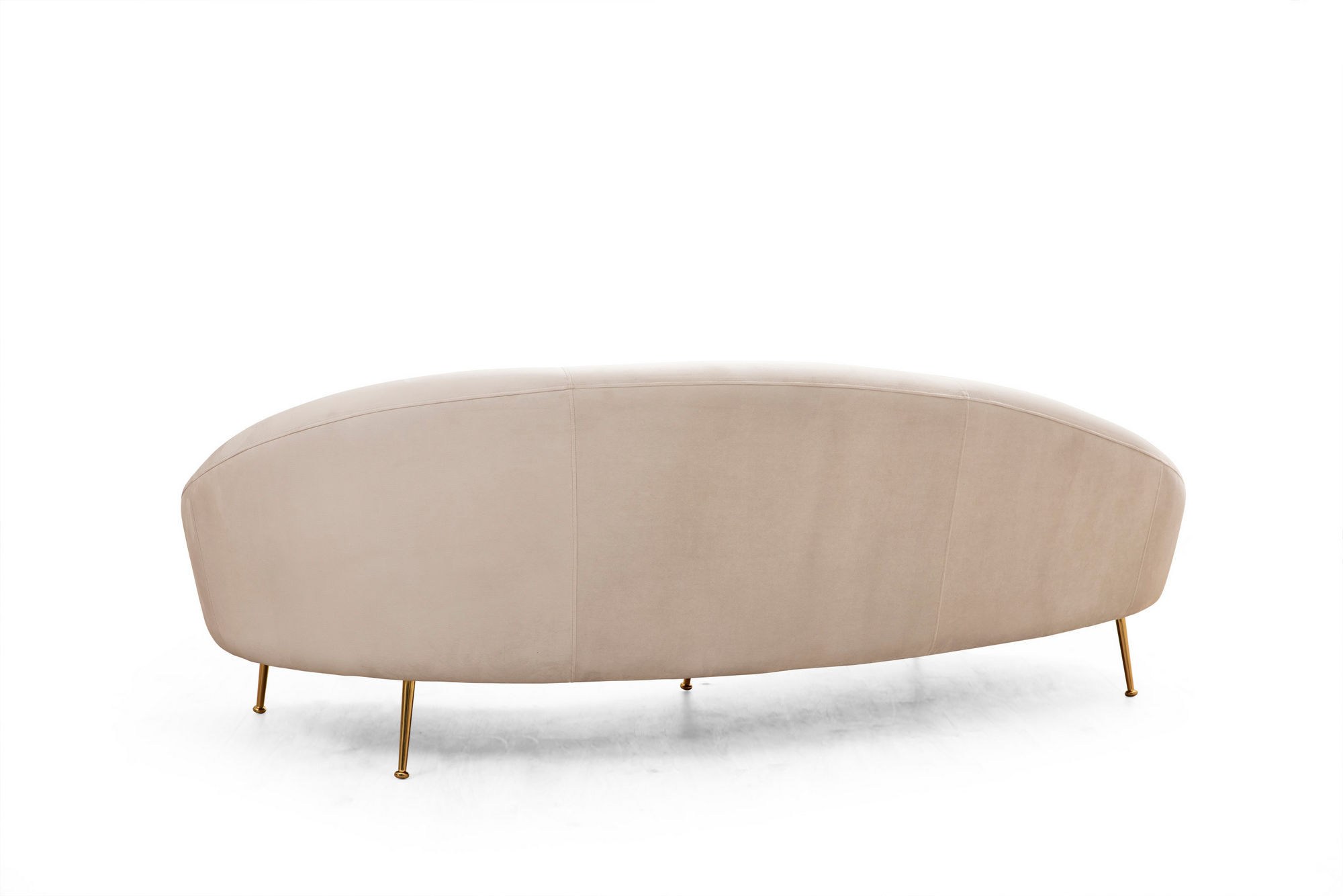 Canapea 3 locuri, Hanah Home, lemn fag si pal, bej, 255x120x85 cm, 560ARE1349 — imaginea 2