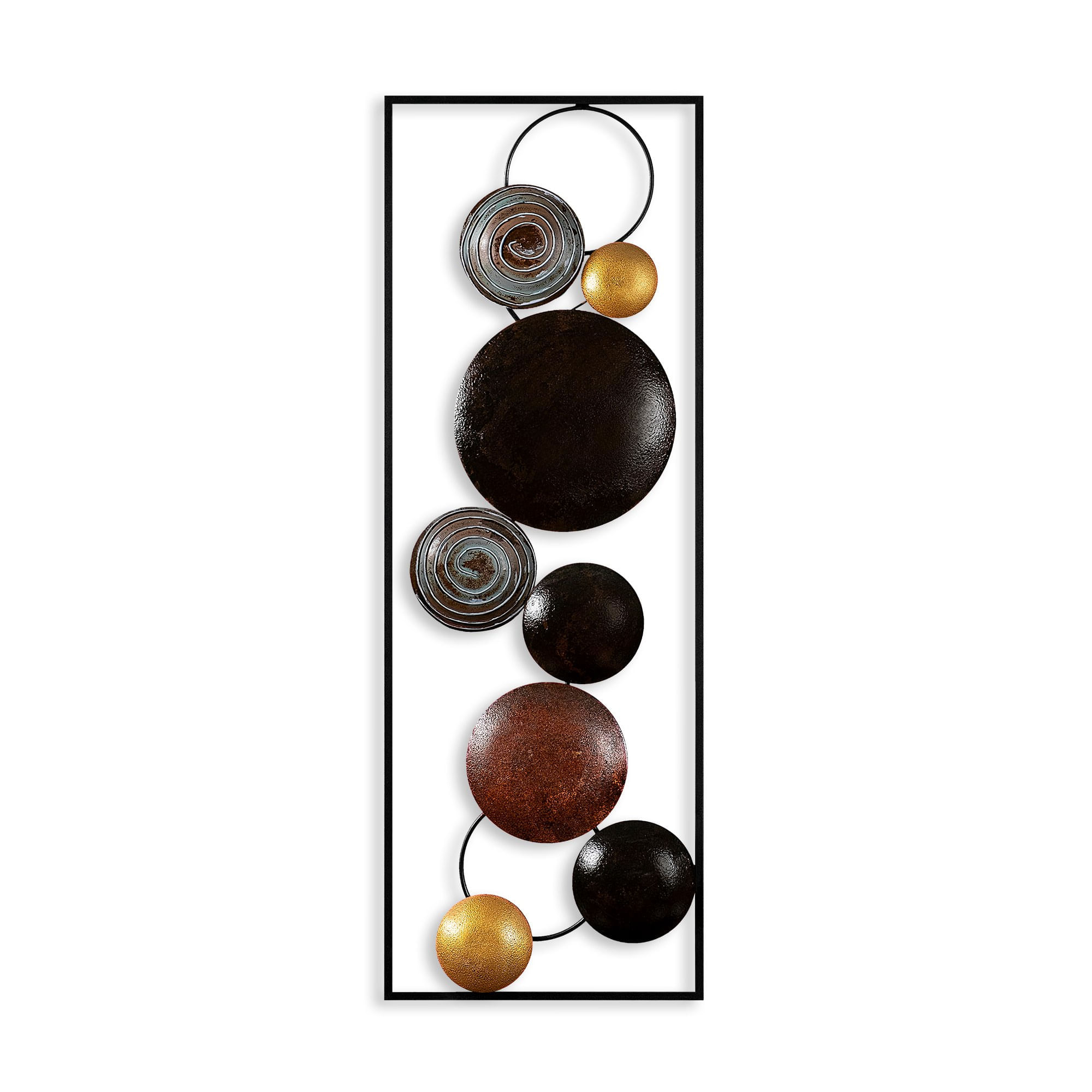 Accesoriu decorativ de perete, Wallxpert, metal, multicolor, 32x90x4 cm, 891TNL2397