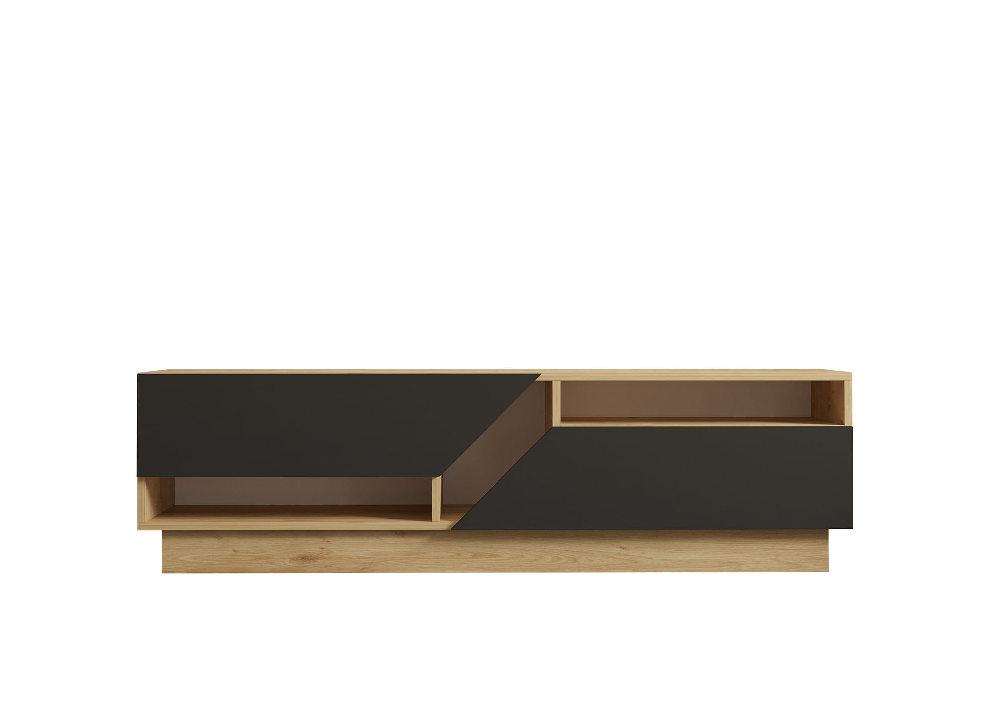 Comoda tv, Hanah Home, pal melaminat, safir antracit, 160x45x40 cm — imaginea 2