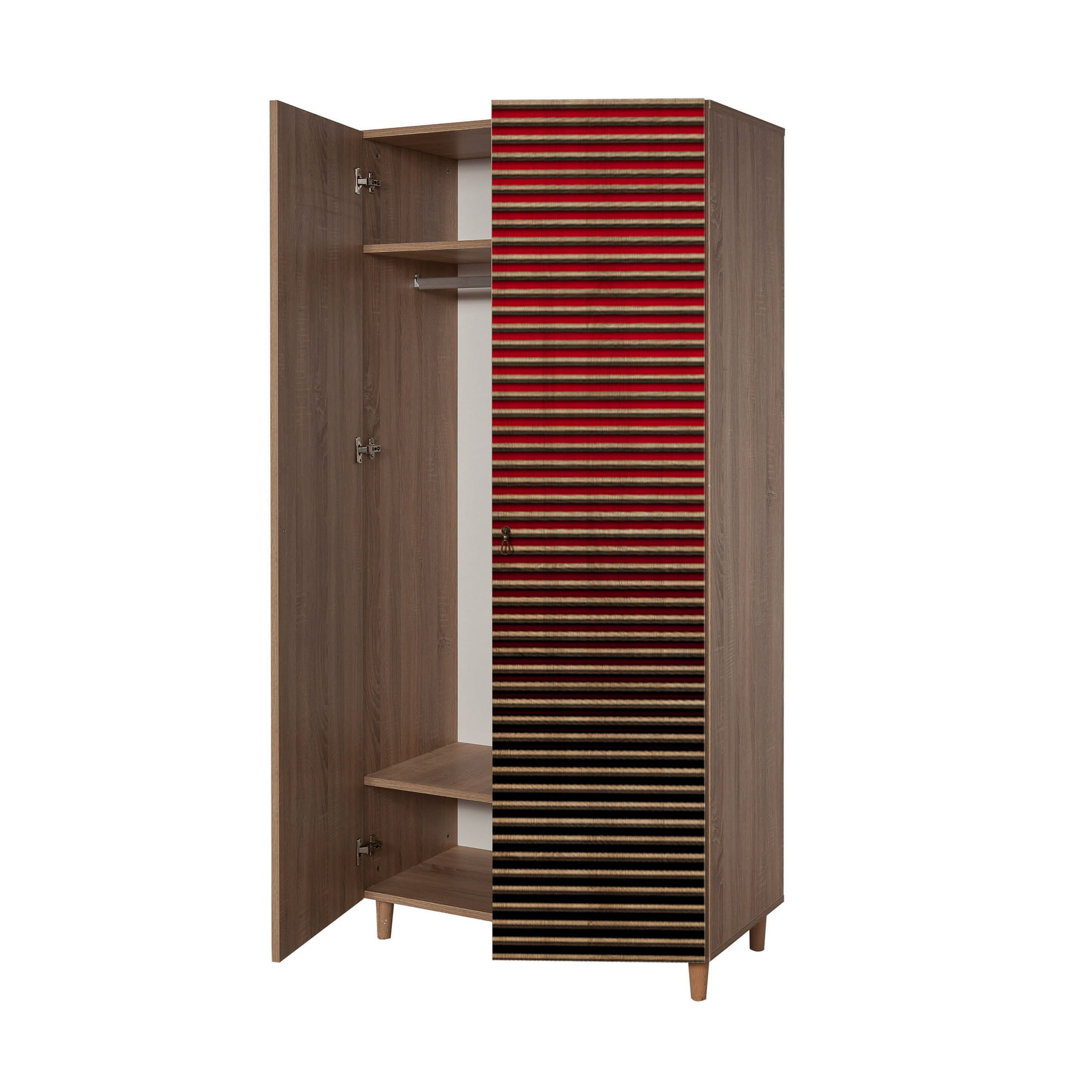 Sifonier, Hanah Home, pal melaminat, stejar sonoma, 90x52x192 cm, 869VEL4234 — imaginea 2