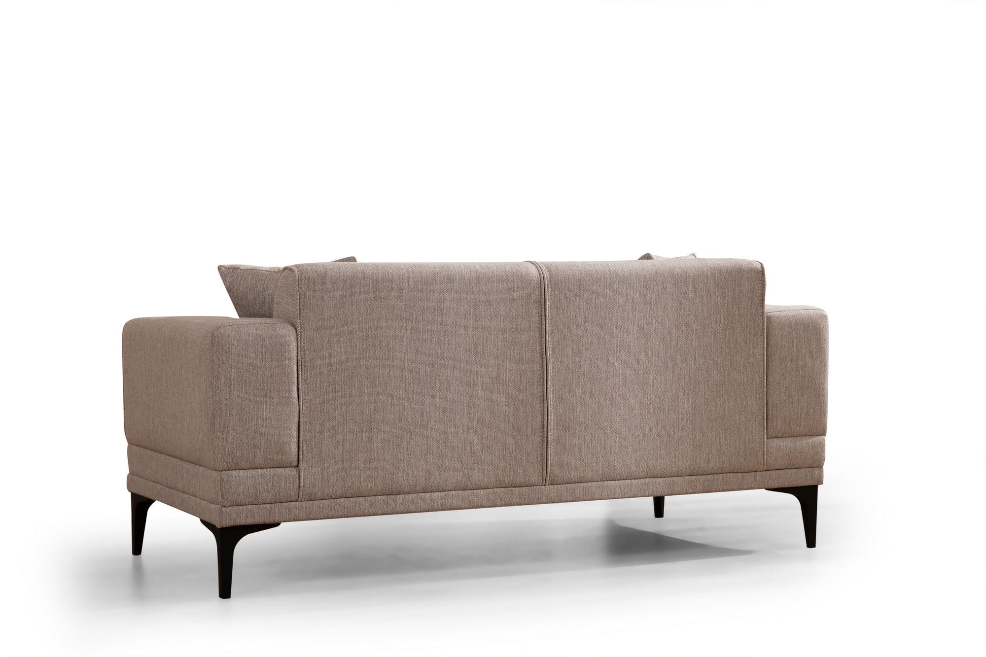 Canapea 2 locuri, Atelier Del Sofa, lemn fag si pal, maro deschis, 170x85x77 cm — imaginea 2