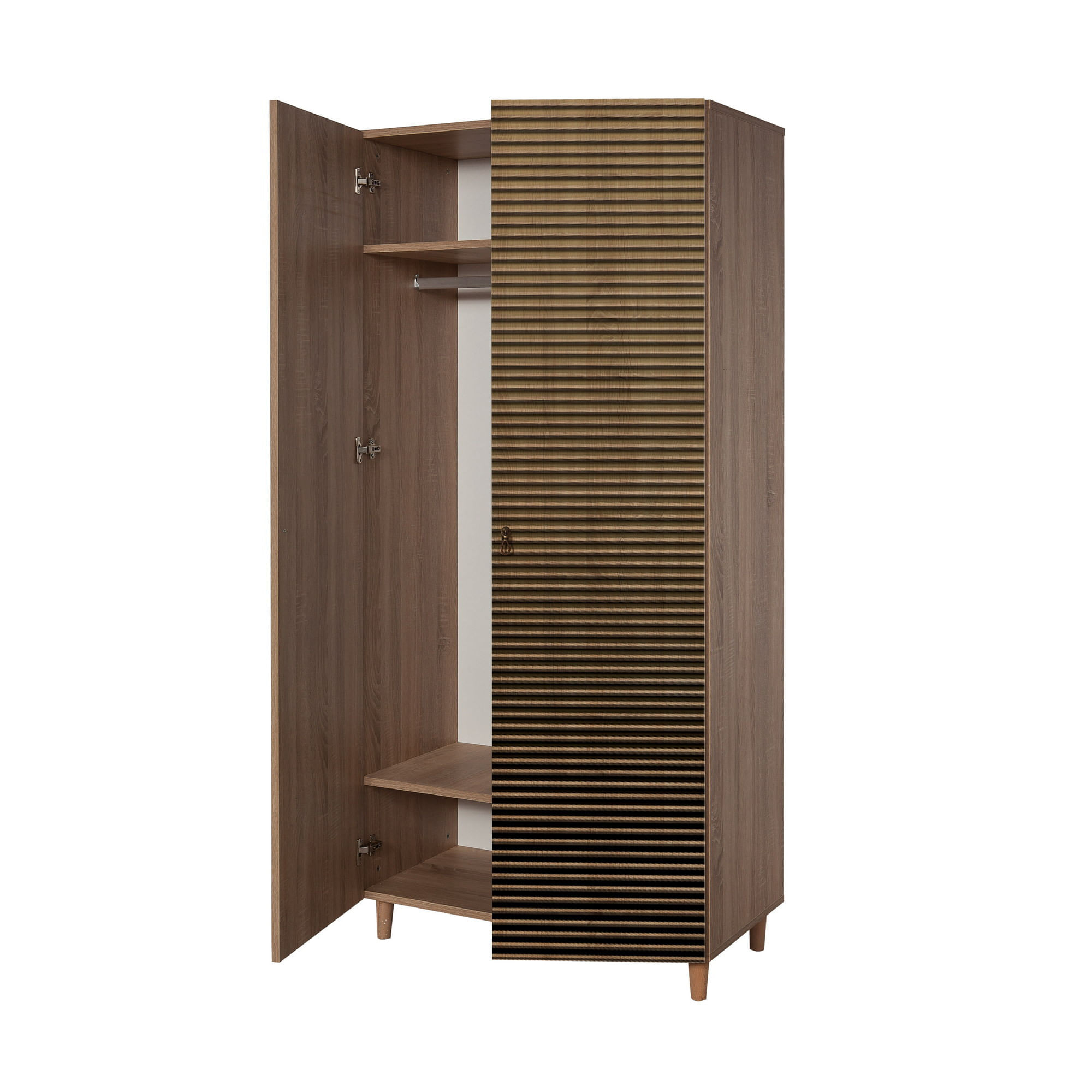 Sifonier, Hanah Home, pal melaminat, stejar sonoma, 90x52x192 cm, 869VEL4233 — imaginea 2