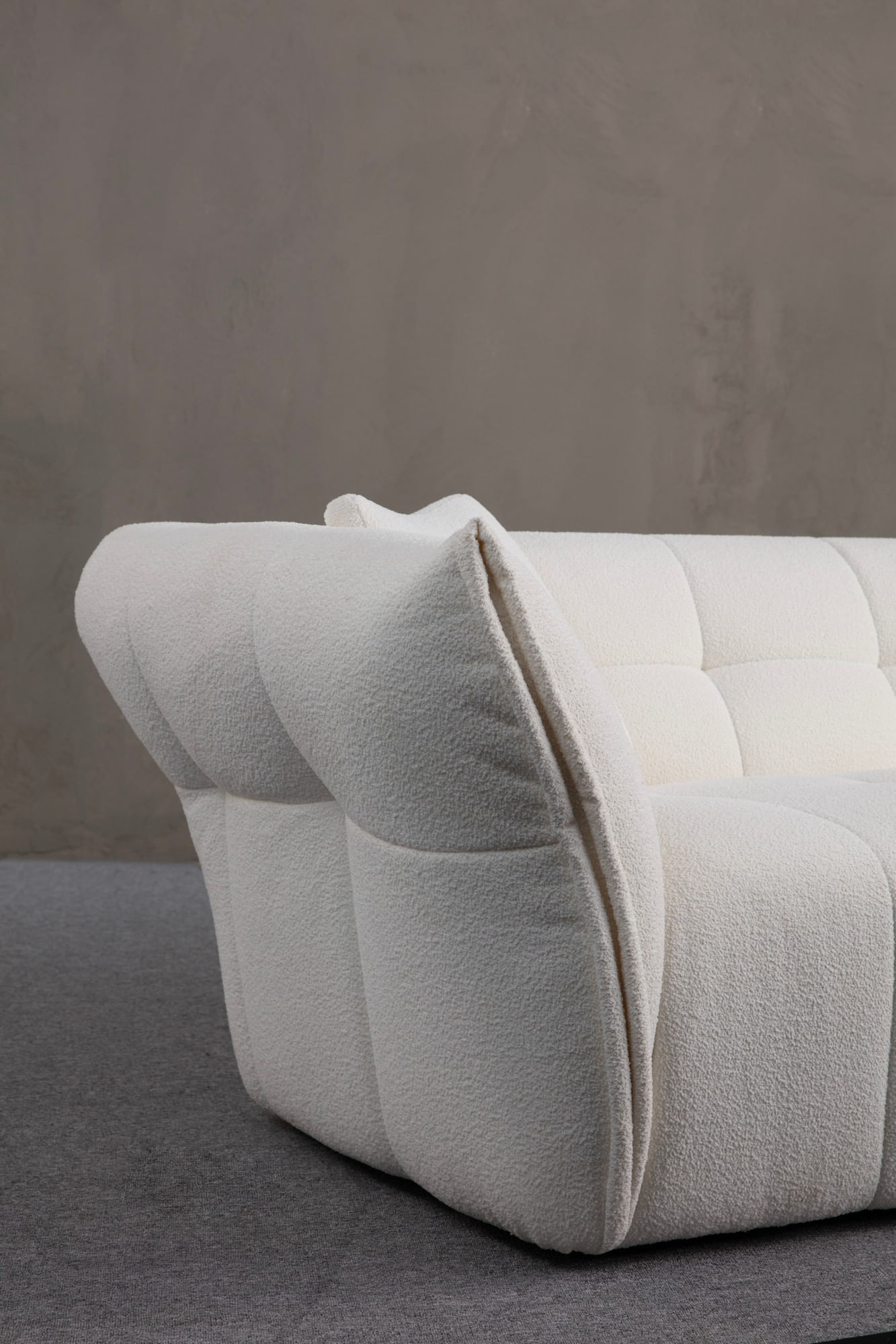 Canapea 3 locuri, Atelier Del Sofa, lemn fag si pal, alb, 240x105x75 cm, 560ARE1542 — imaginea 4