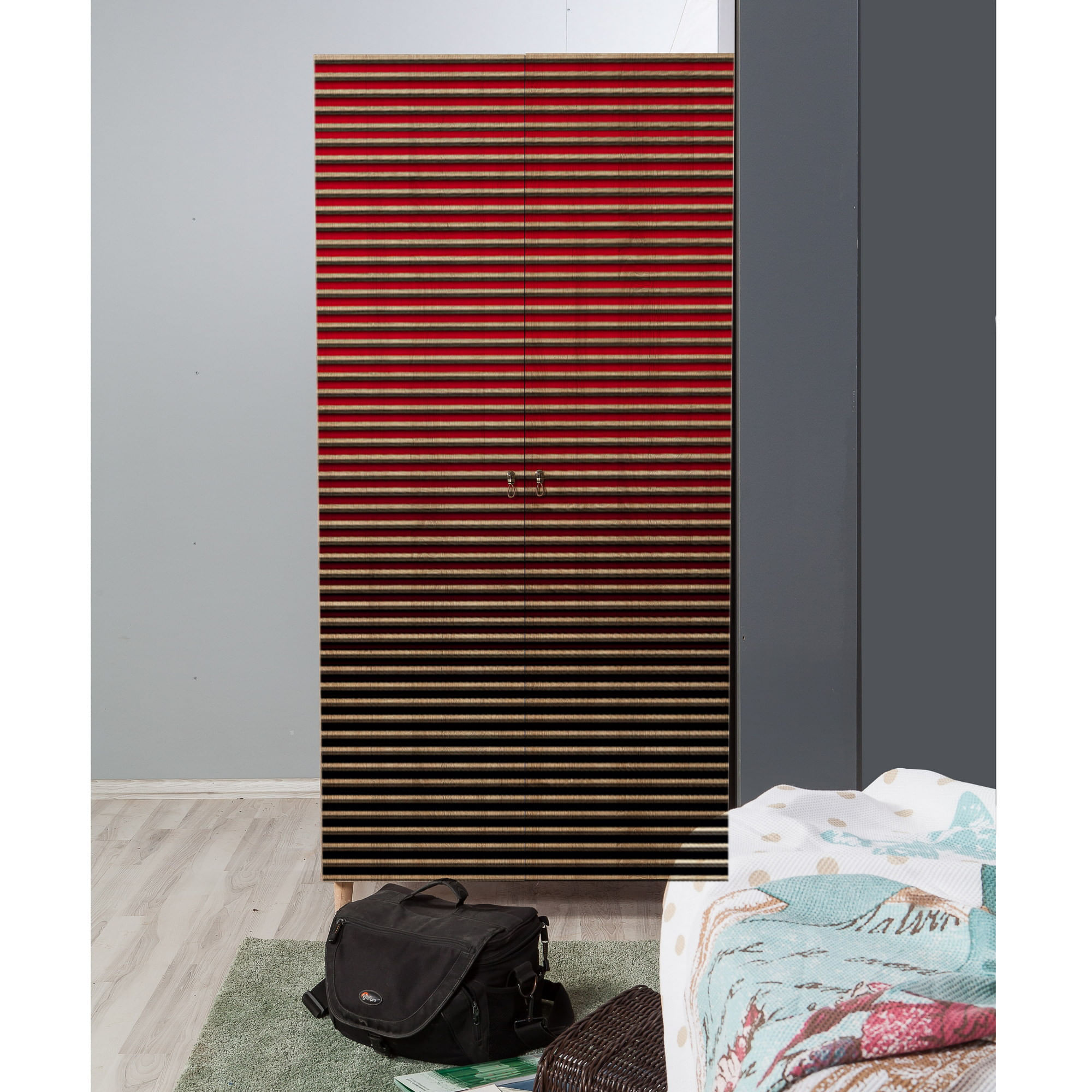 Sifonier, Hanah Home, pal melaminat, stejar sonoma, 90x52x192 cm, 869VEL4234 — imaginea 4