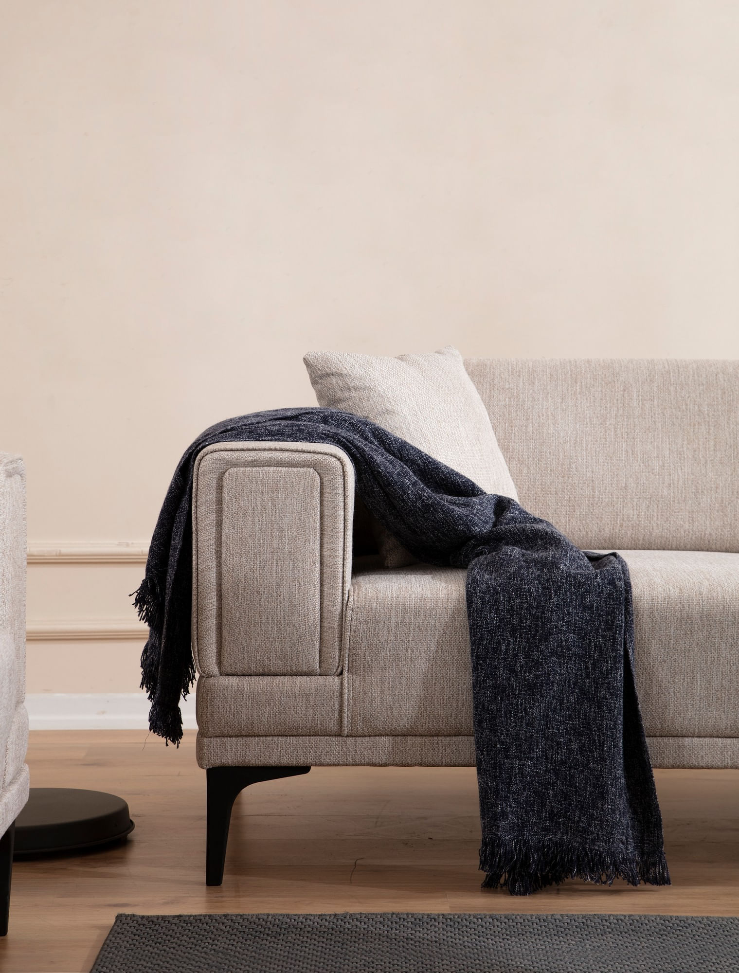 Canapea 2 locuri, Atelier Del Sofa, lemn fag si pal, maro deschis, 170x85x77 cm — imaginea 5