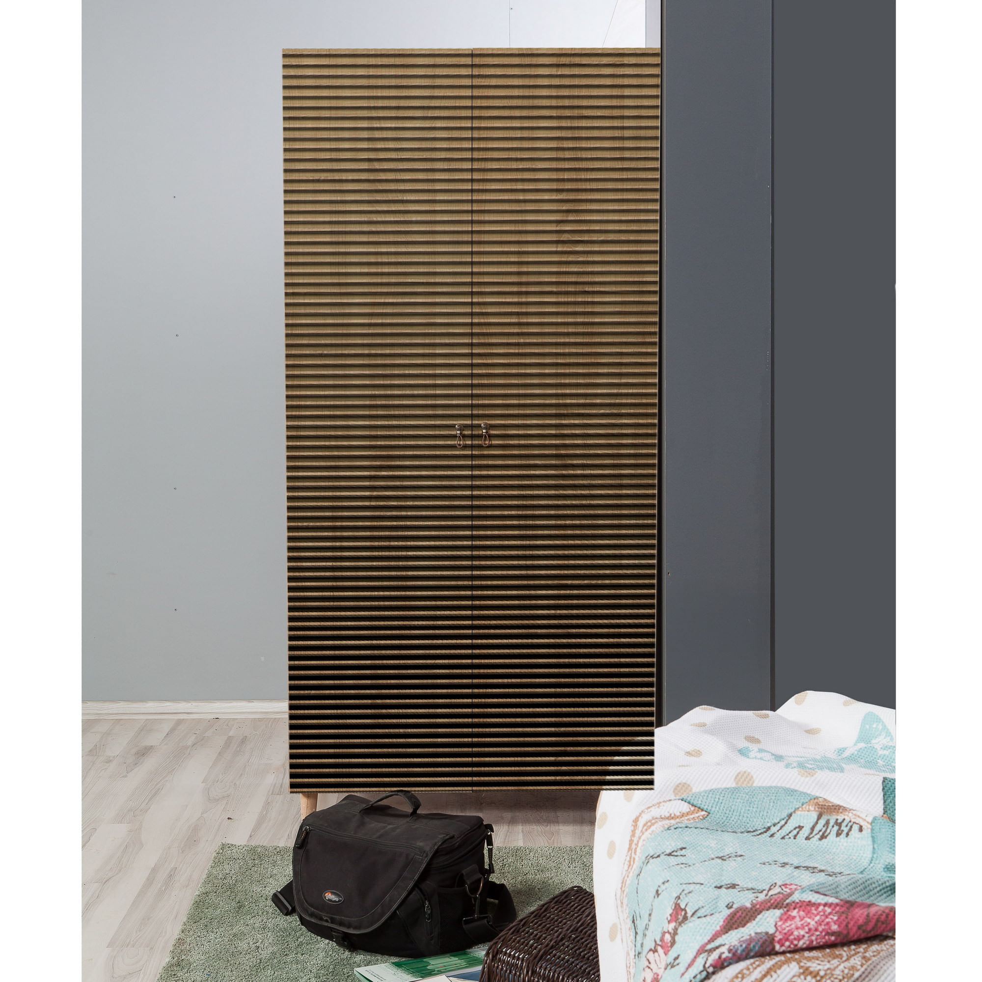 Sifonier, Hanah Home, pal melaminat, stejar sonoma, 90x52x192 cm, 869VEL4233 — imaginea 4