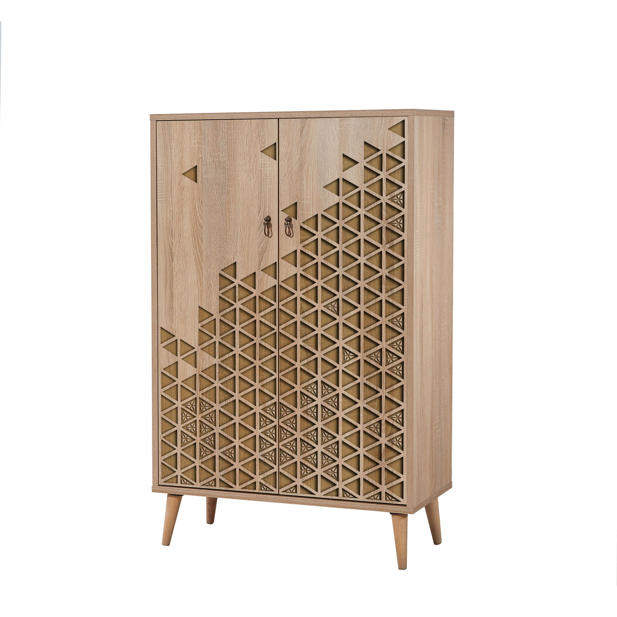 Dulap multifunctional, Hanah Home, pal melaminat, stejar sonoma, 80x36x127 cm, 869VEL3972 — imaginea 6