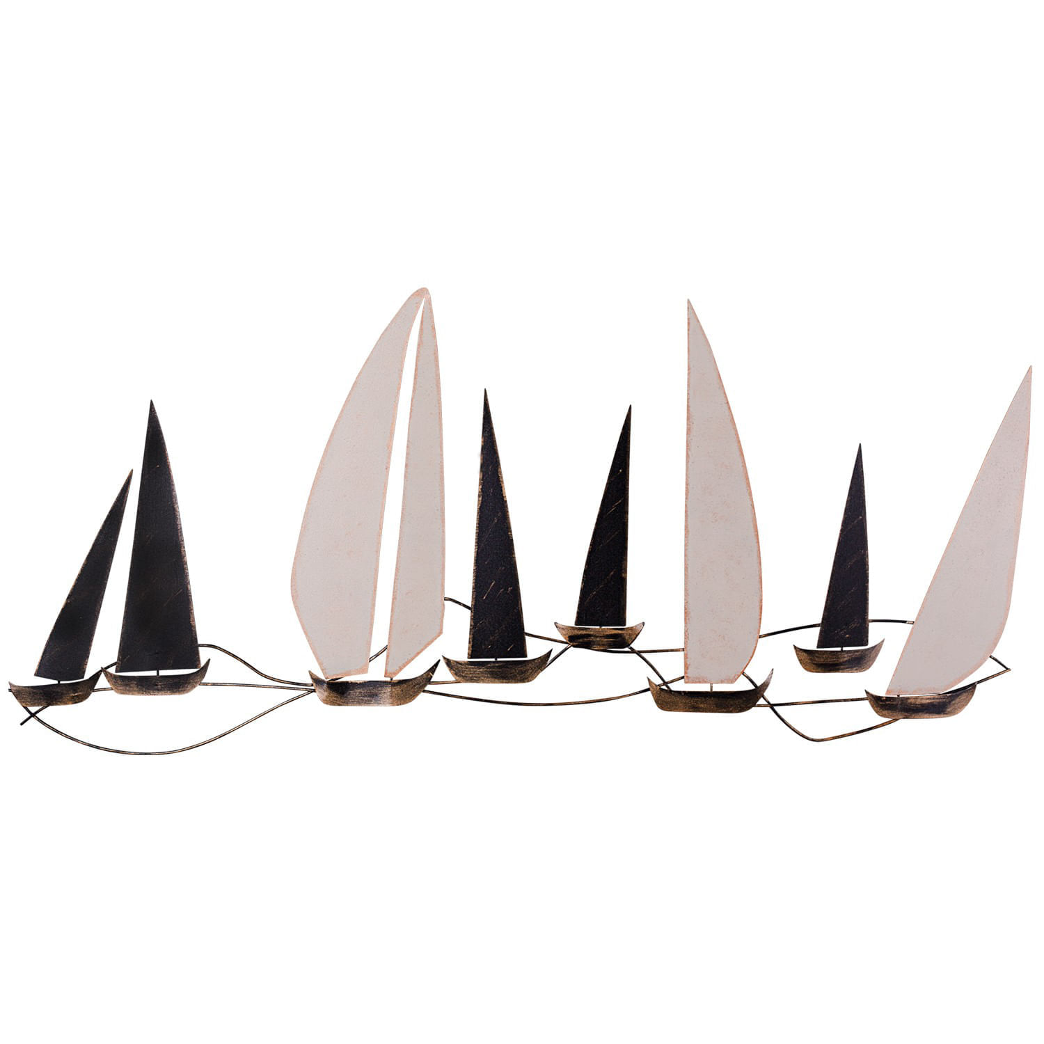 Accesoriu decorativ de perete, Wallxpert, metal, multicolor, 117x5x52 cm