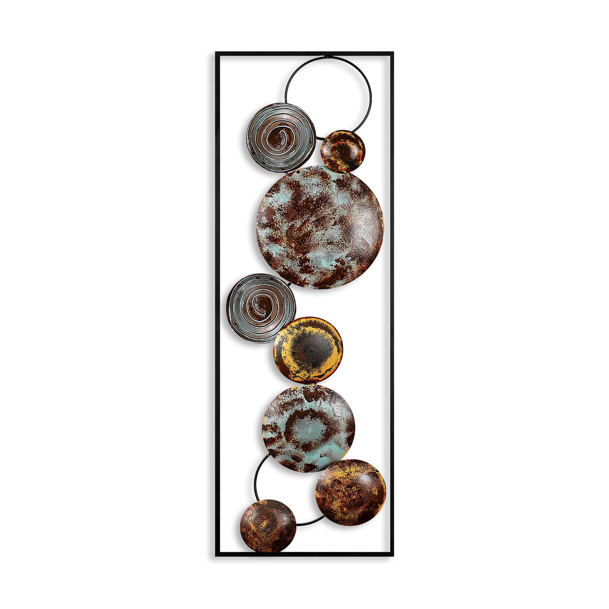 Accesoriu decorativ de perete, Wallxpert, metal, multicolor, 32x90x4 cm, 891TNL2401