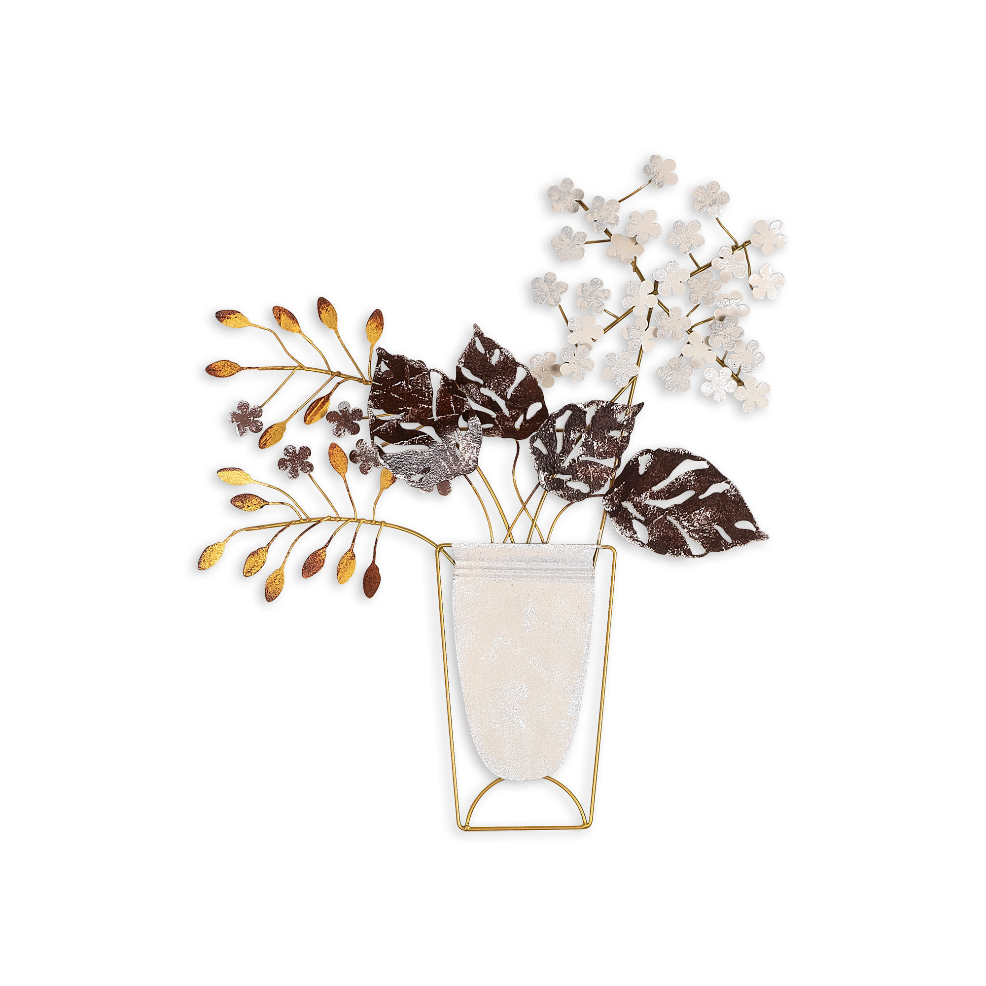 Accesoriu decorativ de perete, Wallxpert, metal, multicolor, 47x55 cm, 891TNL2316