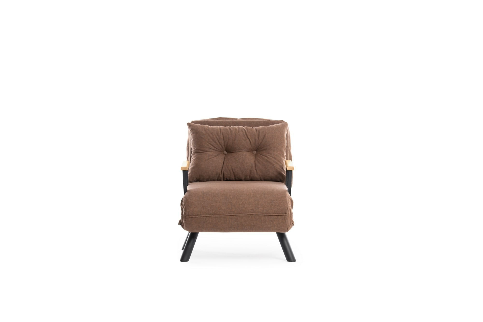 Canapea extensibila, Hanah Home, metal, in, maro deschis, 175x60 cm