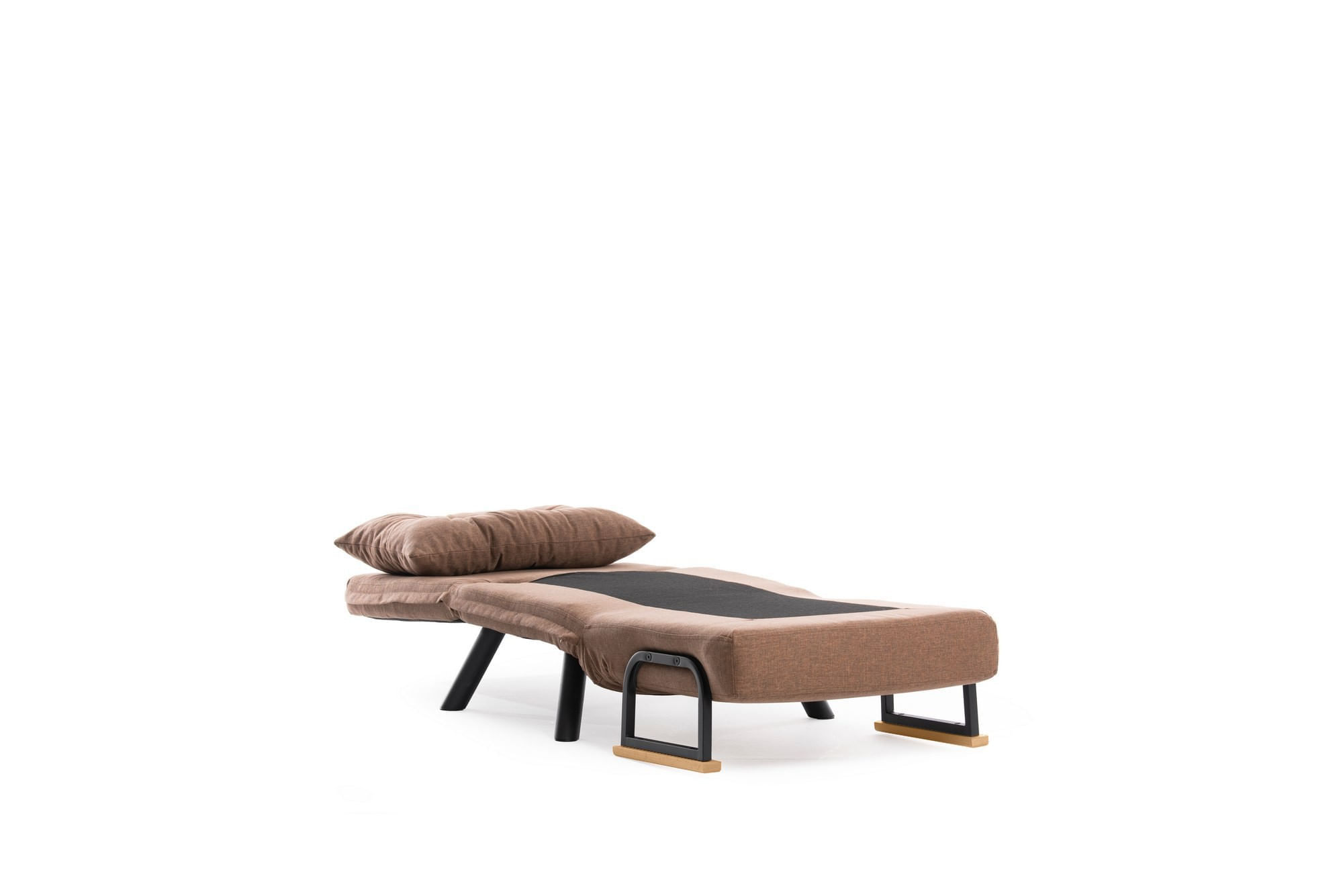 Canapea extensibila, Hanah Home, metal, in, maro deschis, 175x60 cm — imaginea 3