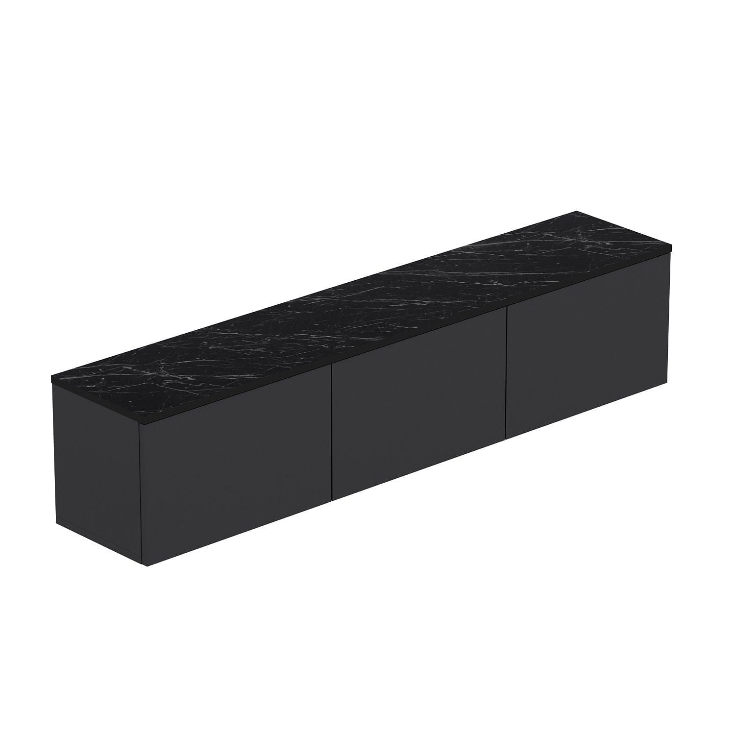 Comoda tv, Hanah Home, pal melaminat, antracit, 160x35x32 cm