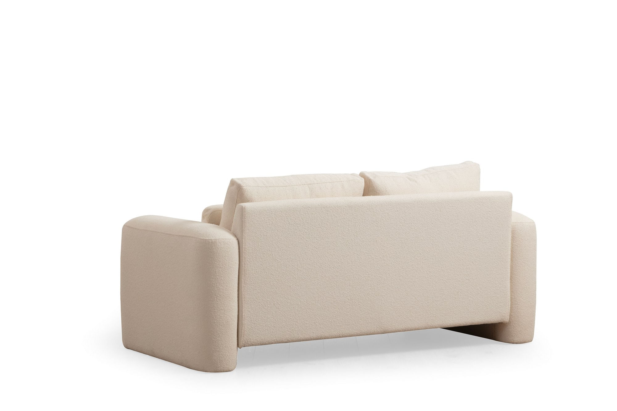 Canapea 2 locuri, Atelier Del Sofa, lemn fag si pal, crem, 180x97x73 cm — imaginea 2