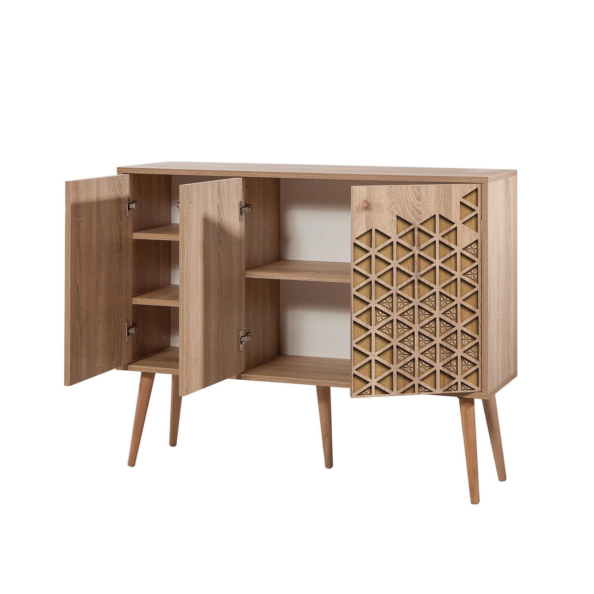 Consola, Hanah Home, pal melaminat, stejar sonoma, 120x36x90 cm, 863SPH3936 — imaginea 2