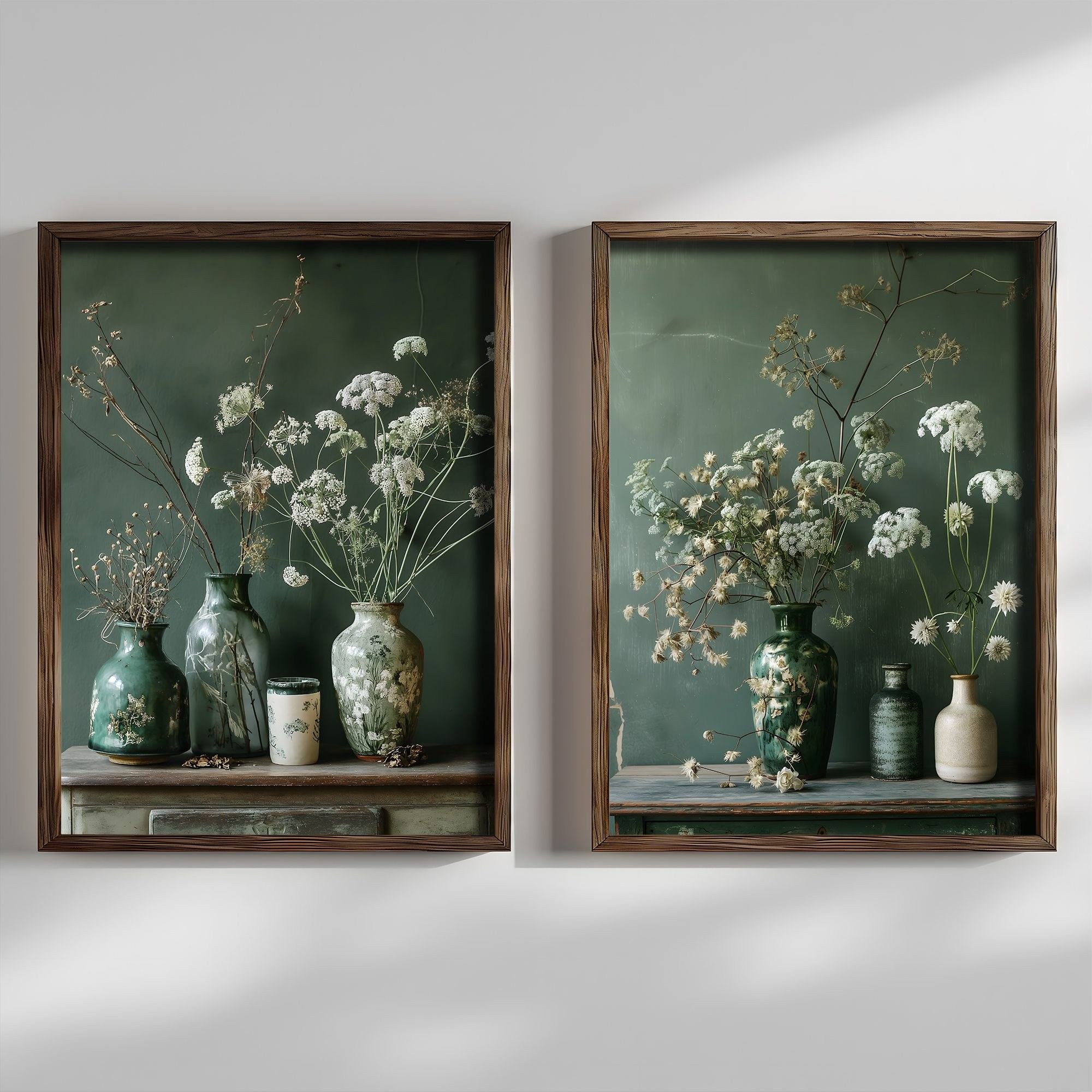 Tablou decorativ inramat, Wallxpert, mdf, multicolor, 35x47x3.5 cm, set 2 bucati
