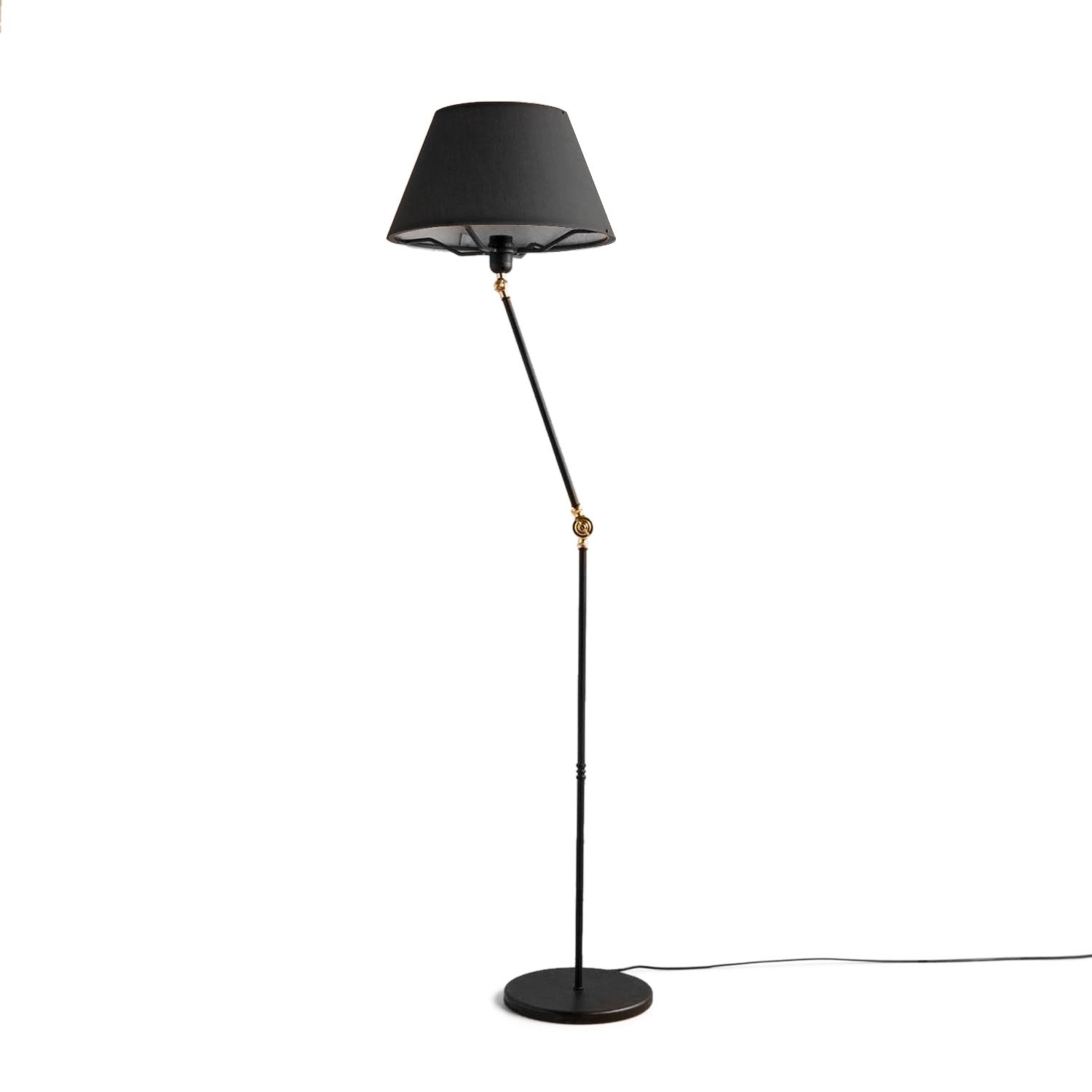 Lampadar, Opviq, metal, antracit si negru, 38x150 cm