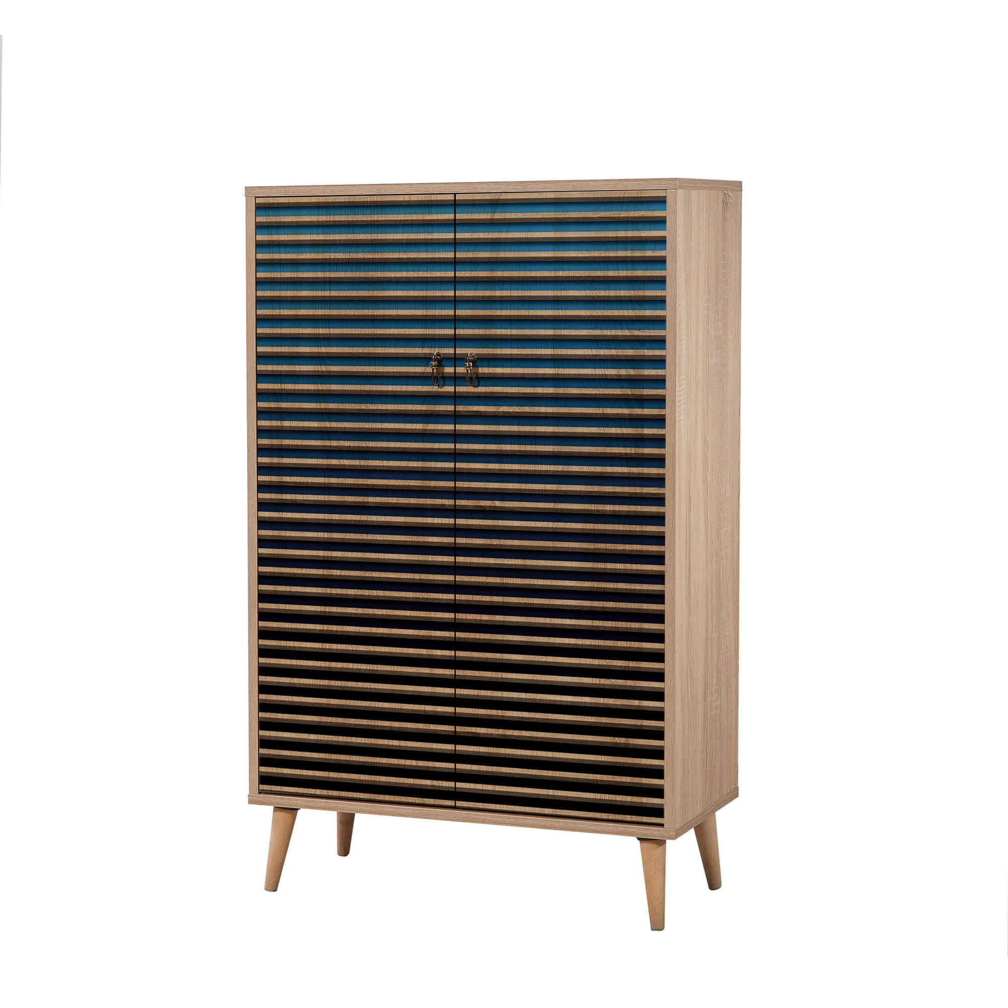 Dulap multifunctional, Hanah Home, pal melaminat, stejar sonoma, 80x36x127 cm, 869VEL3979 — imaginea 2