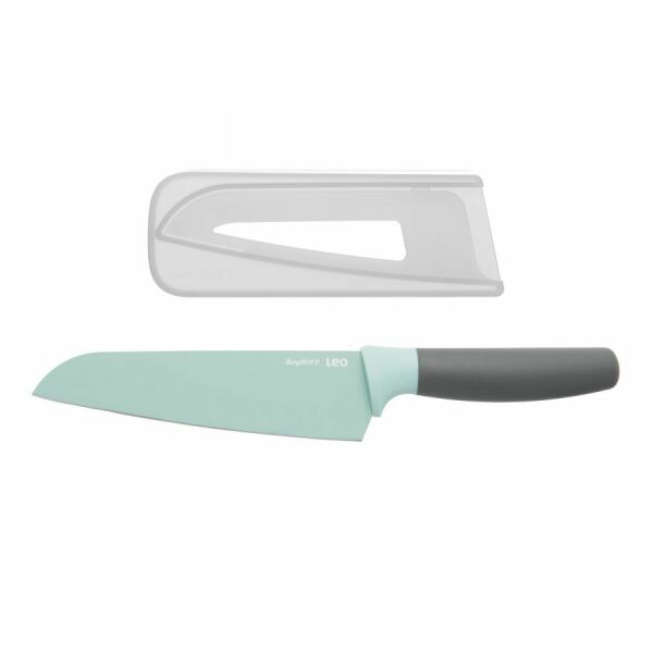 Cutit Santoku, 17 cm, Otel, Verde — imaginea 3
