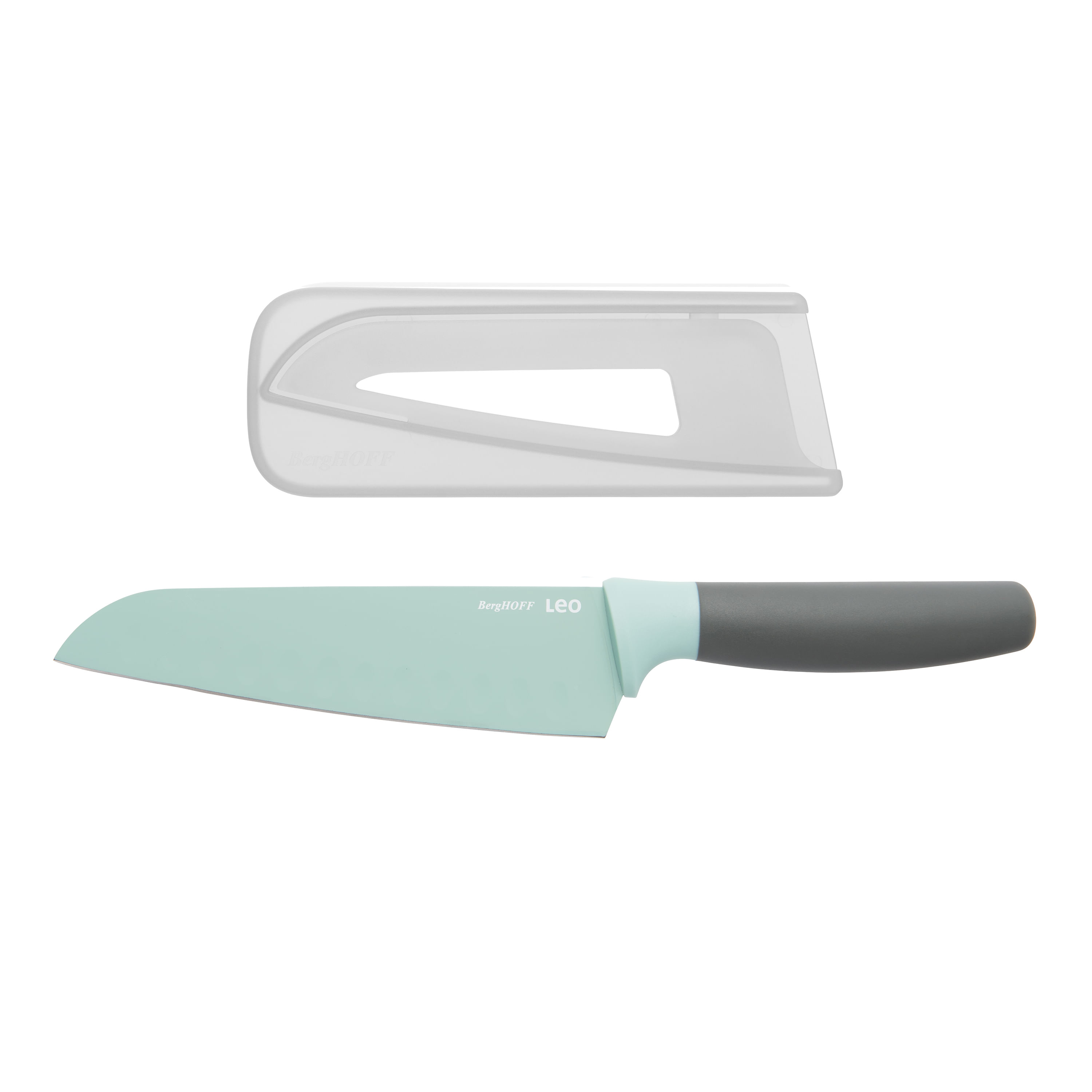 Cutit Santoku, 17 cm, Otel, Verde — imaginea 4