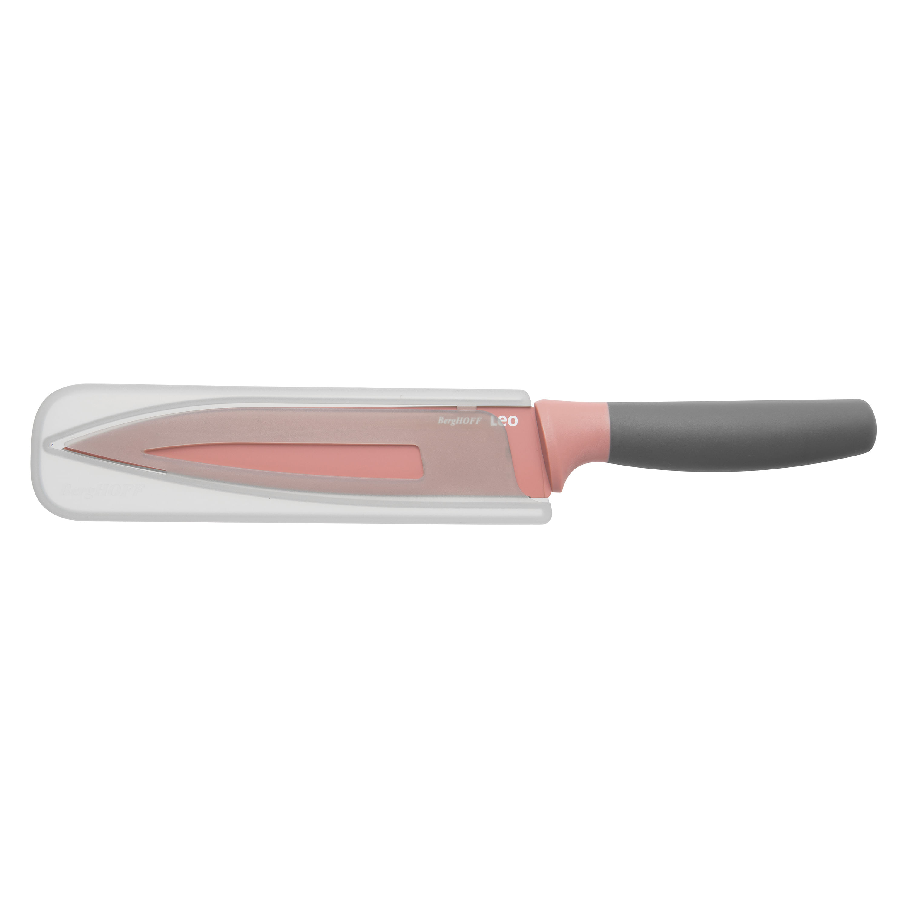 Cutit de transat, 19 cm, teaca de protectie, Otel, Roz — imaginea 4