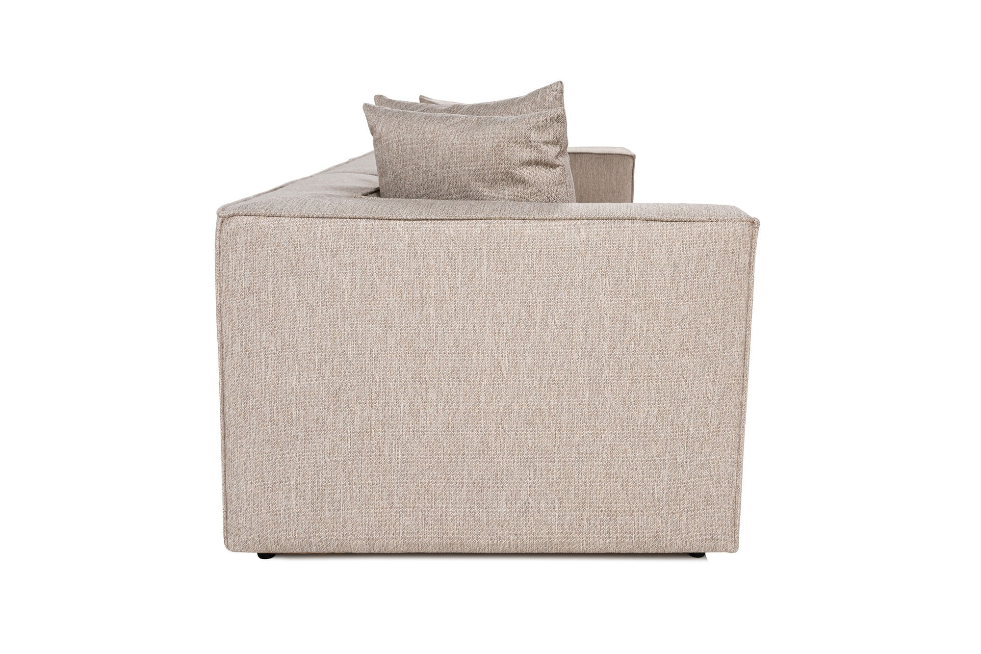 Canapea 3 locuri, Hanah Home, lemn de carpen, in, bej nisip, 270x95x65 cm — imaginea 5