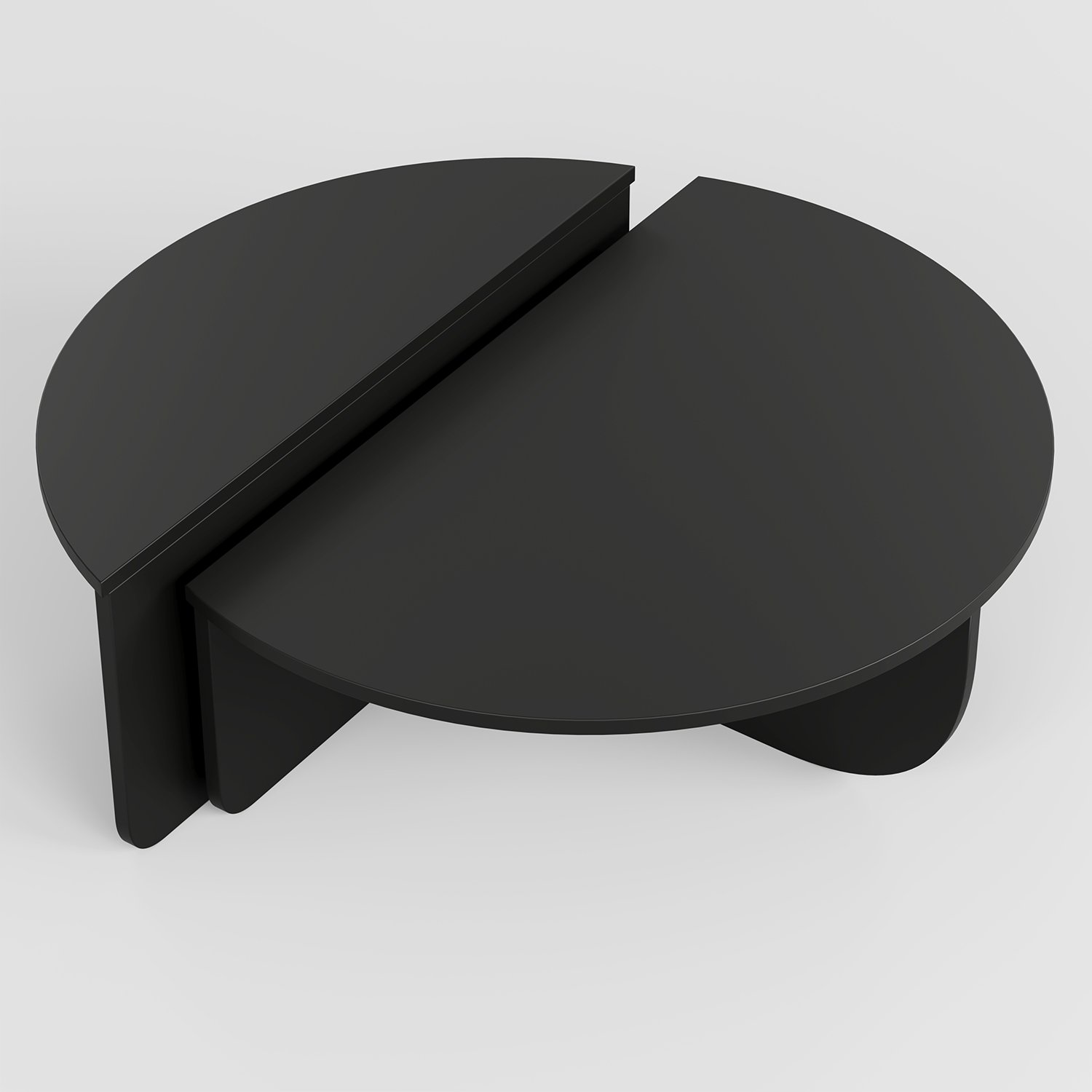 Masuta de cafea, Hanah Home, pal melaminat, negru, 90x60x30 cm