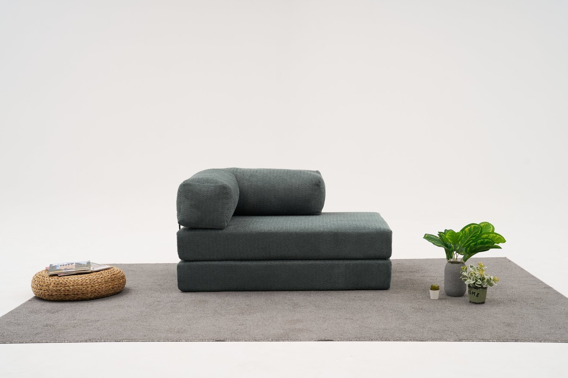 Canapea 2 locuri, Atelier Del Sofa, chenille, verde, 140x95x75 cm — imaginea 5