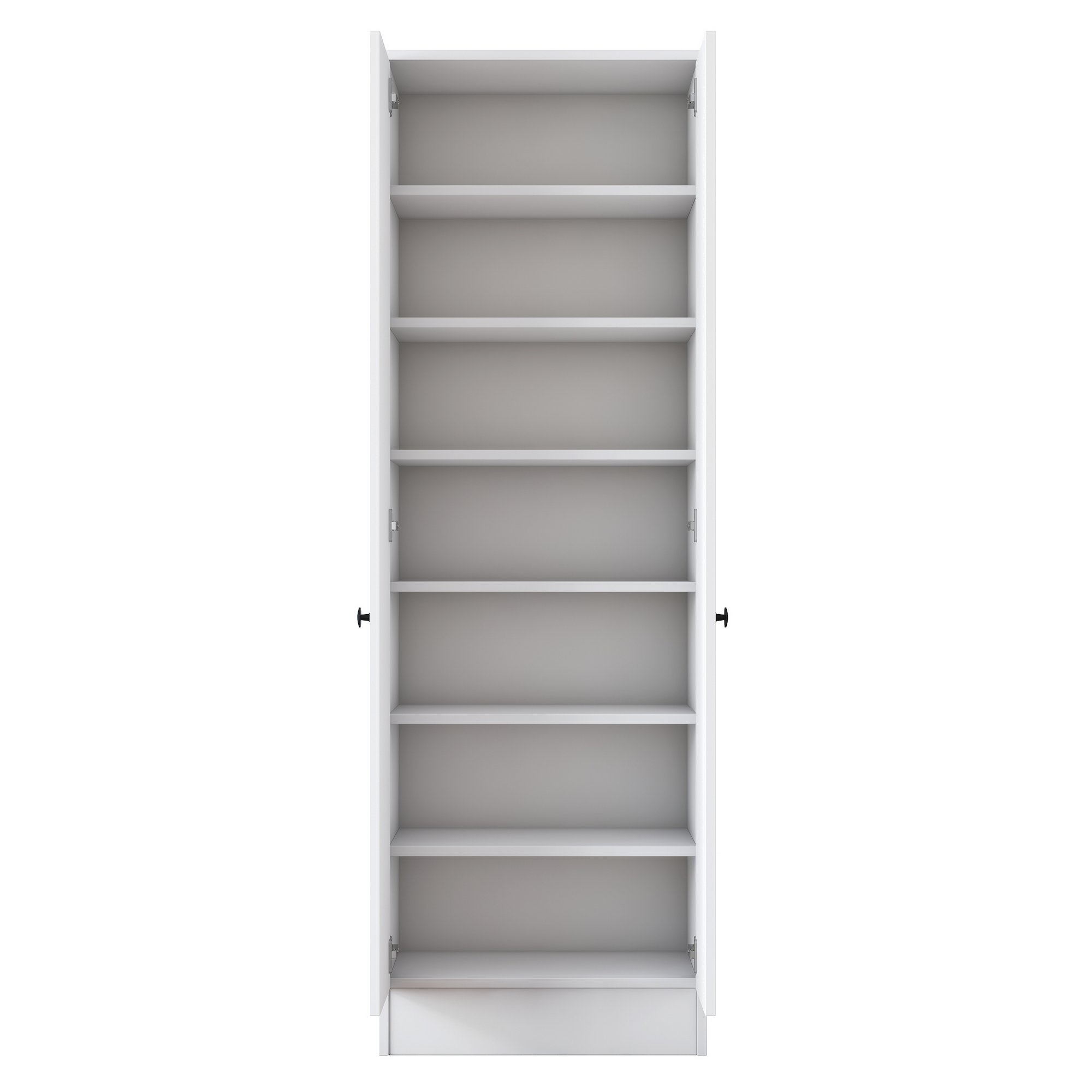 Dulap multifunctional, Hanah Home, pal melaminat, alb, 59.8x37.5x182.8 cm — imaginea 3