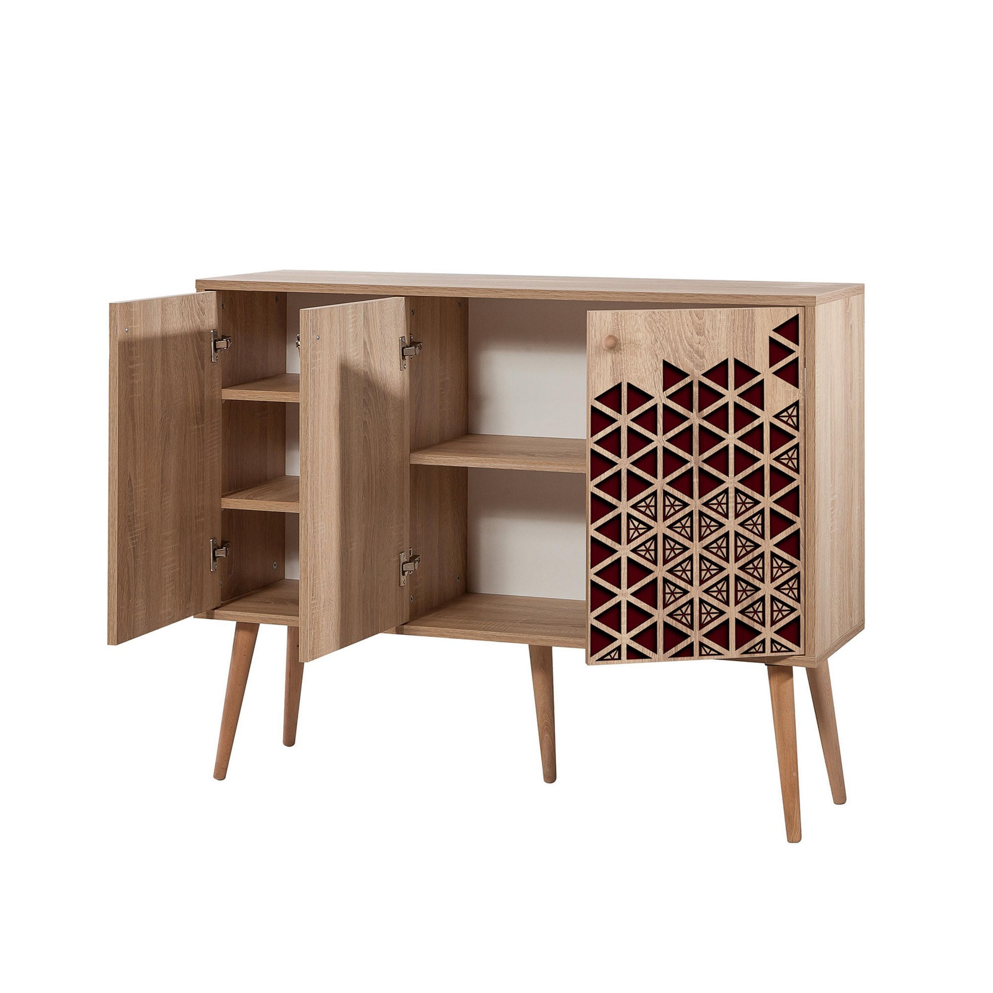 Consola, Hanah Home, pal melaminat, stejar sonoma, 120x36x90 cm, 863SPH3937 — imaginea 2
