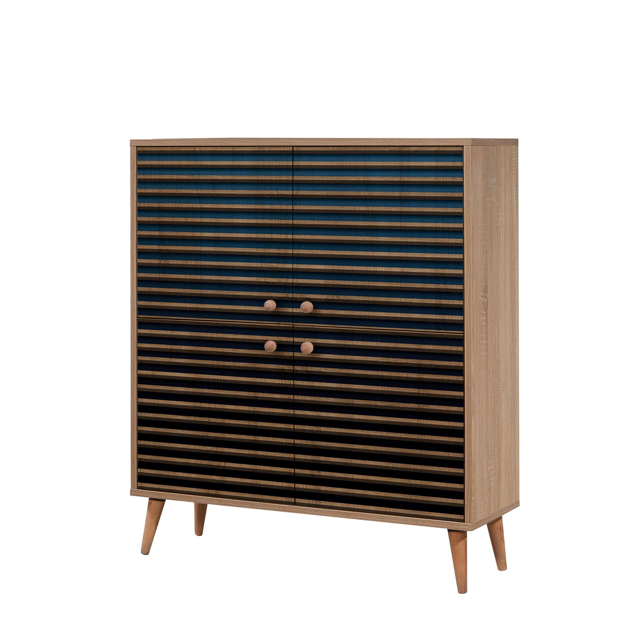Dulap multifunctional, Hanah Home, pal melaminat, stejar sonoma, 95x36x111 cm, 863SPH3950