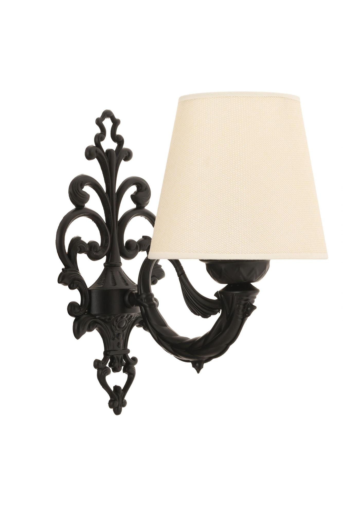 Aplica, Opviq, metal, crem, negru, 24x26 cm, 390FLH2358