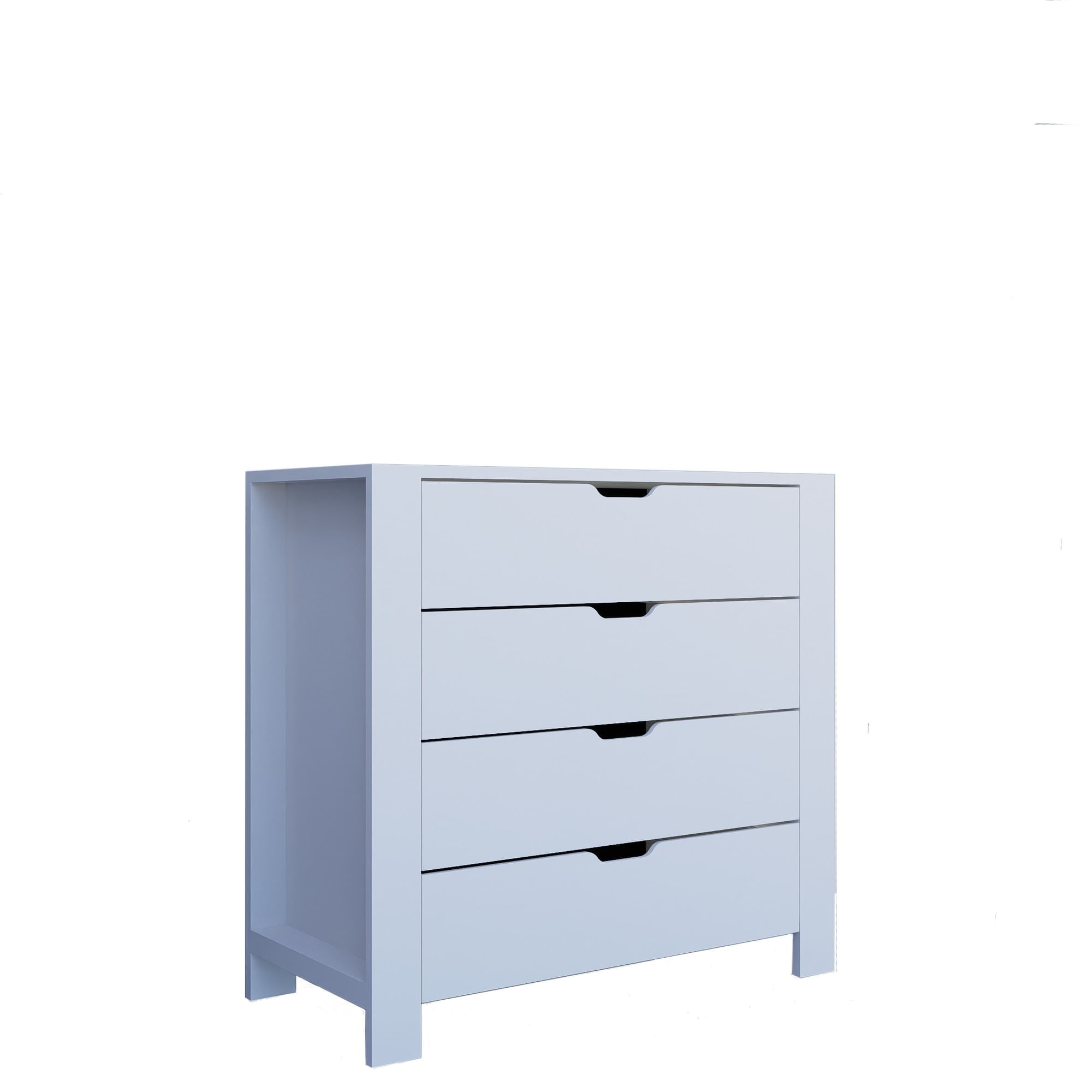 Comoda, Hanah Home, pal melaminat, alb, 90x42x85 cm — imaginea 2