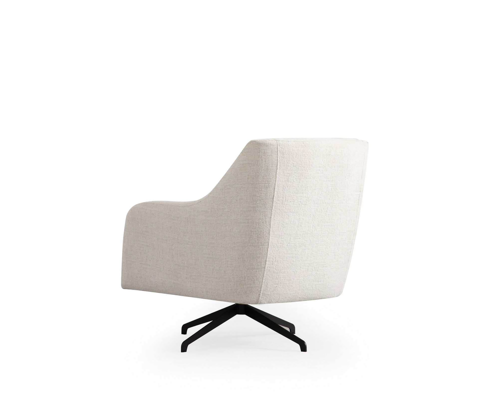 Fotoliu, Atelier Del Sofa, lemn fag si pal, alb, 80x95x88 cm — imaginea 2
