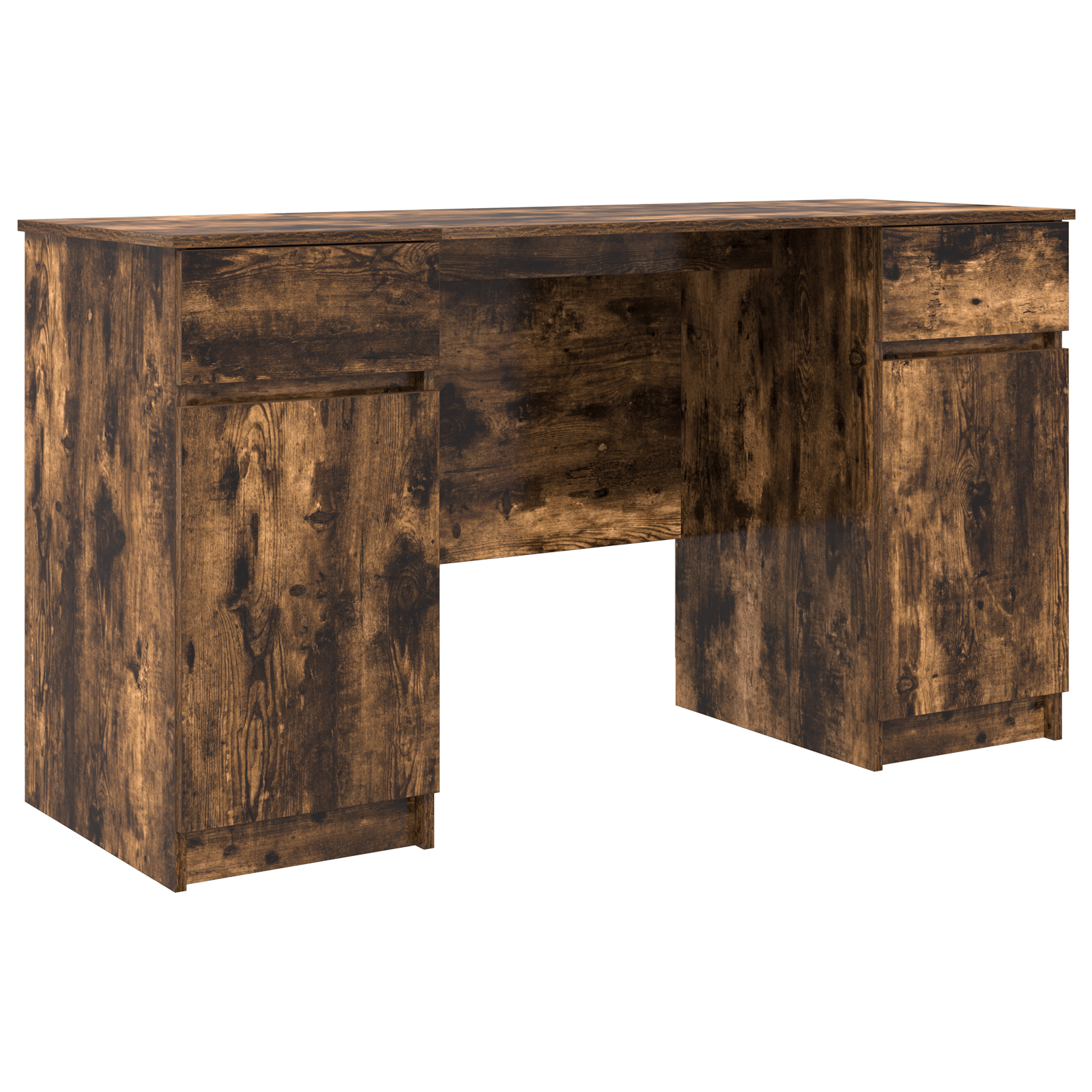 Birou, stejar fumuriu, 140x49x76 cm, lemn prelucrat — imaginea 2