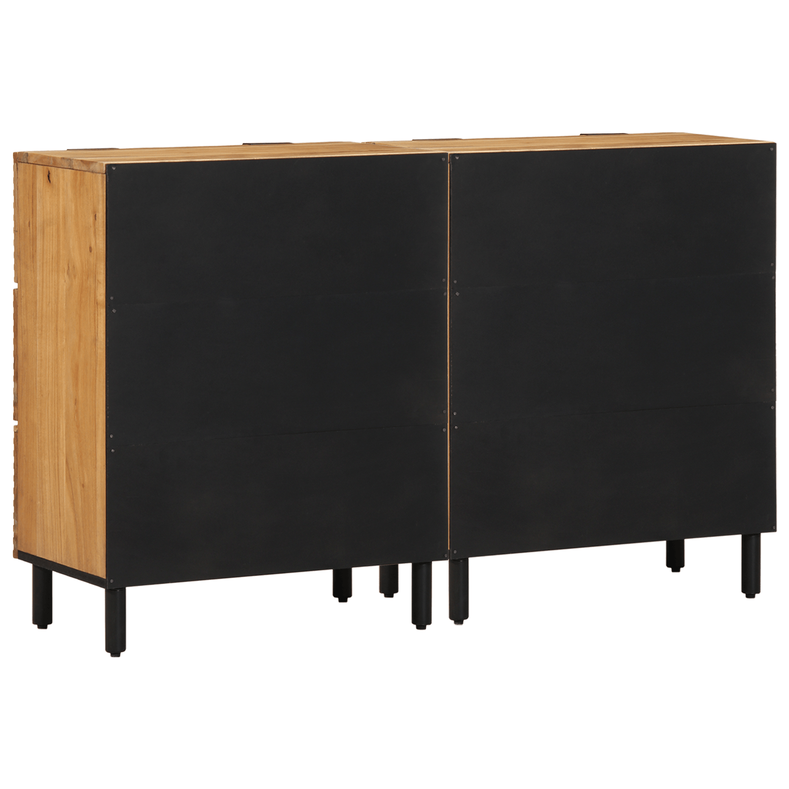 Sideboards 2 piese Marron 60x33x75 cm Lemn Masiv de Acacia — imaginea 6
