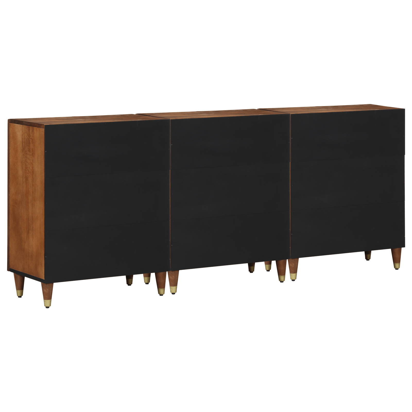 Set de Mobilier pentru Baie 3 Piese Lemn Solid de Mango — imaginea 7