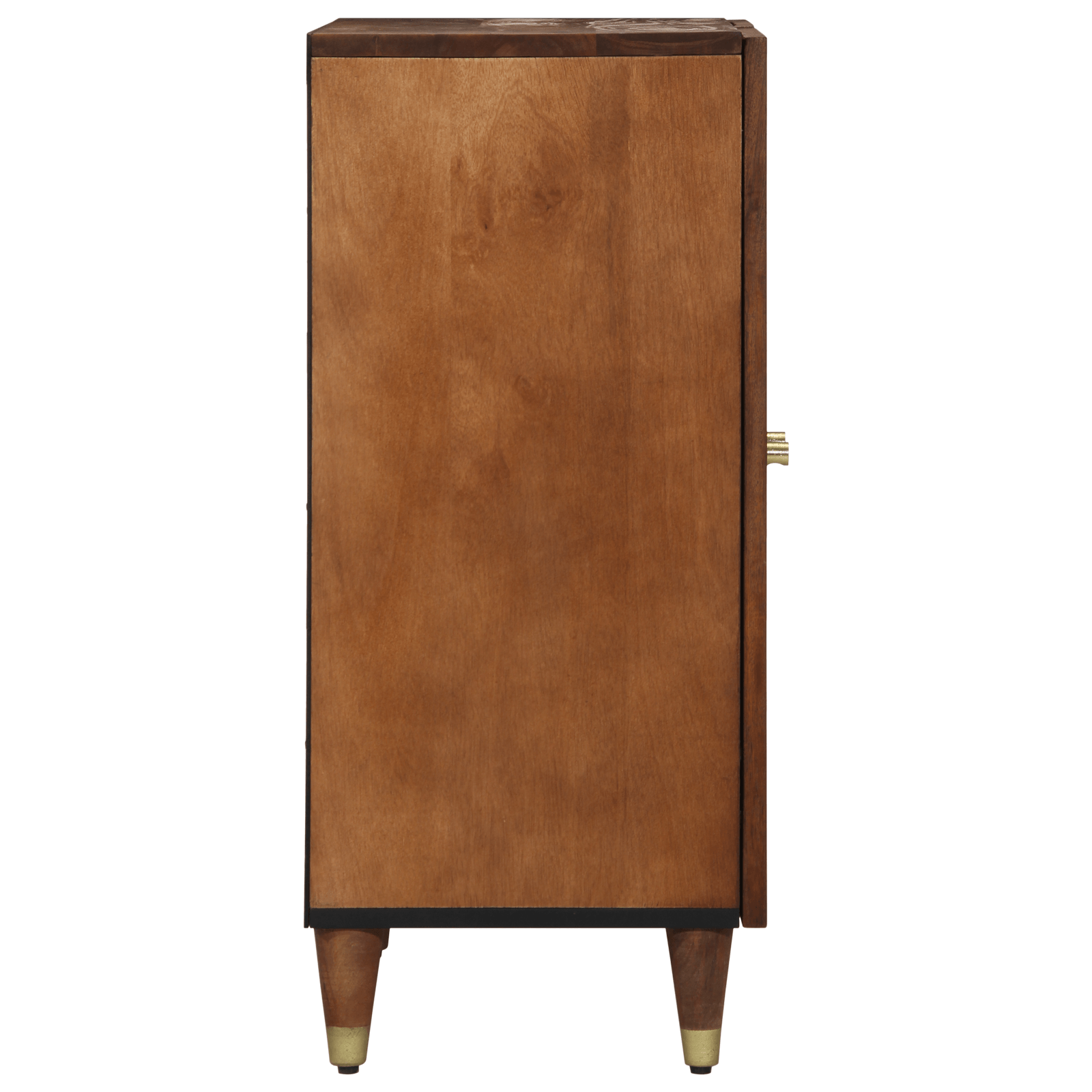 Bufete 2 piese Maro miere 60x33.5x75 cm Lemn masiv de mango — imaginea 5